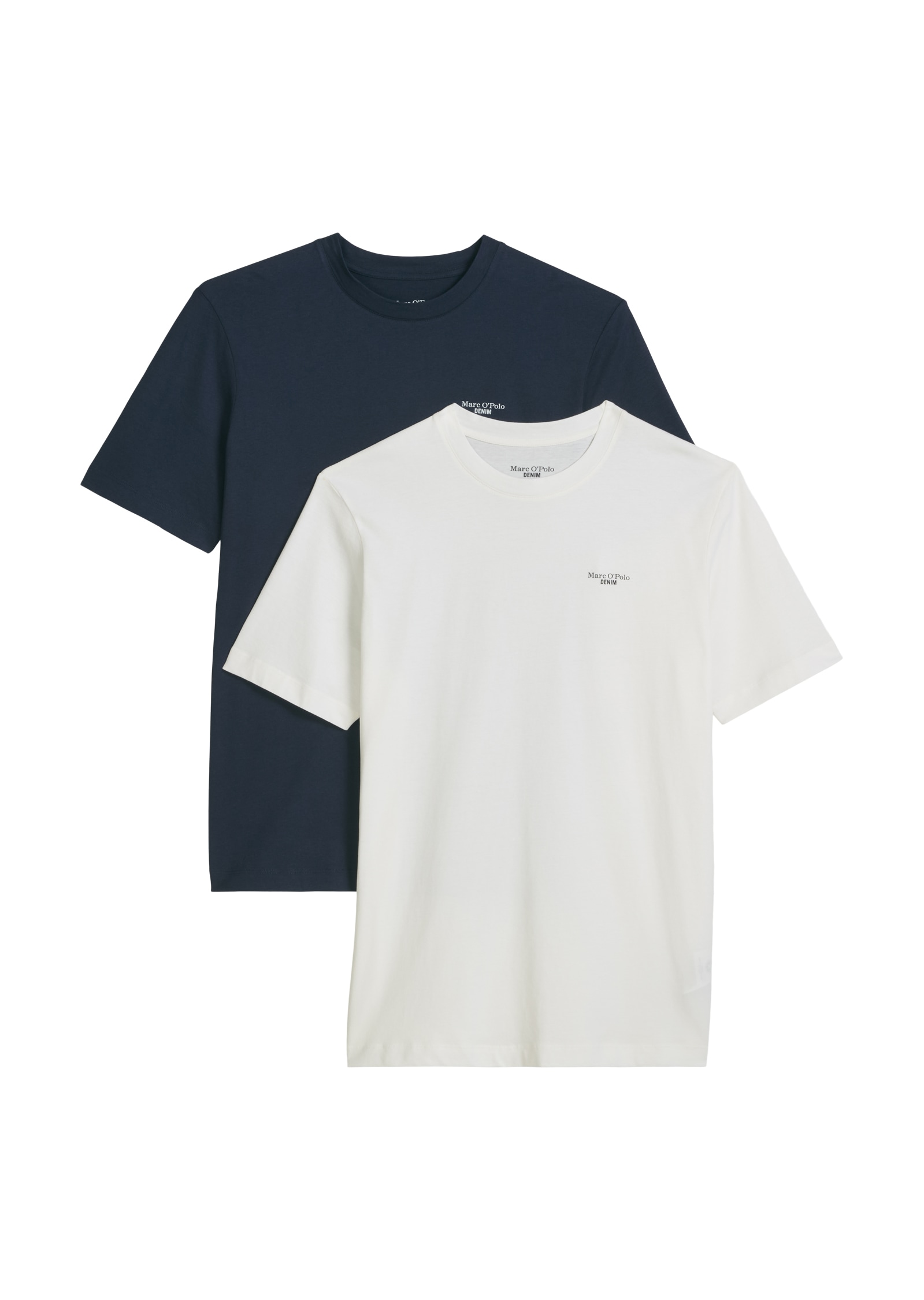 Marc OPolo DENIM T-Shirt "regular fit im 2er Pack, in softem Single Jersey" günstig online kaufen