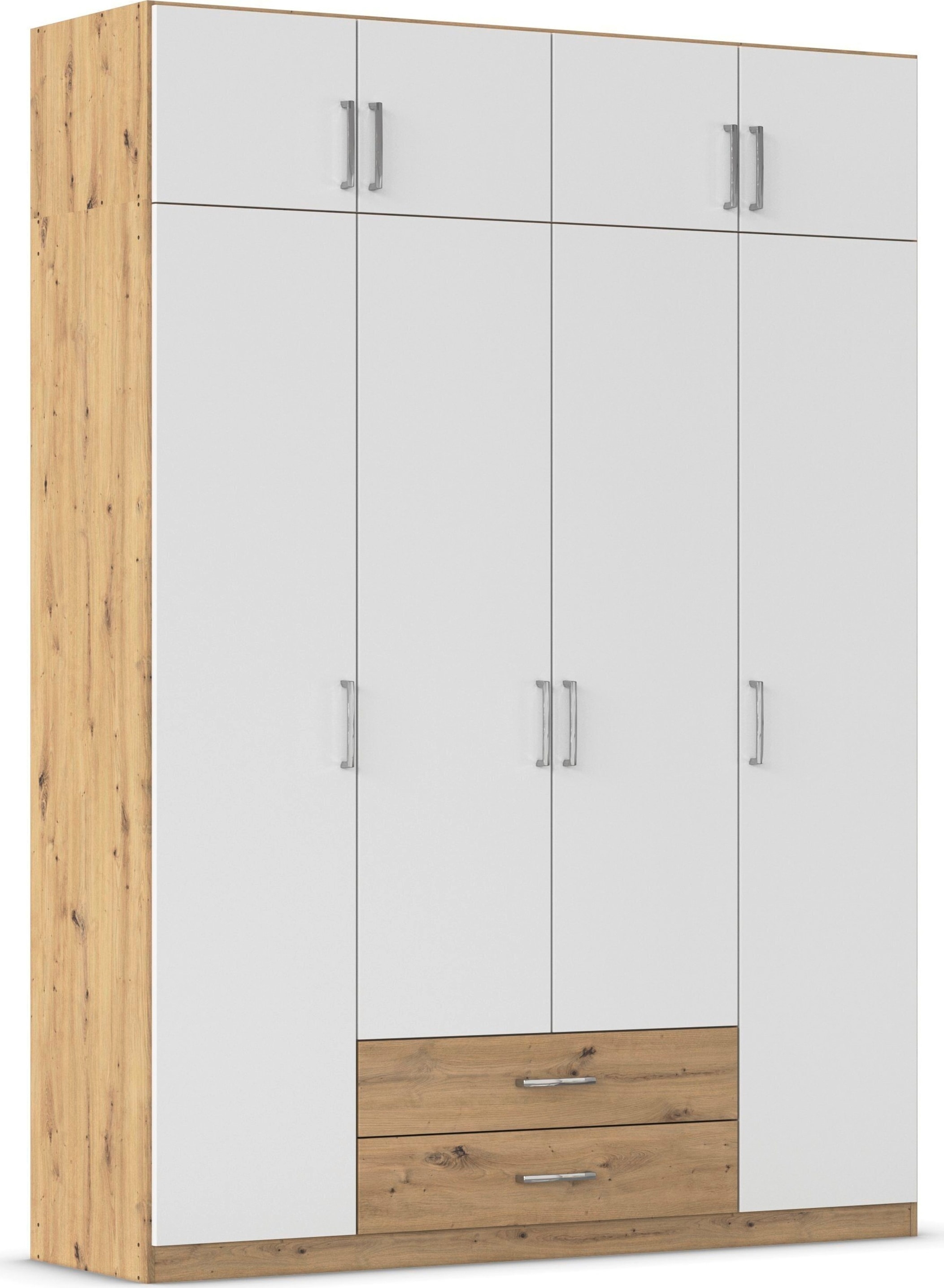 rauch "Schrank Garderobe Wäscheschrank GAMMA in 4 Breiten 91-226 cm" 3 verschiedene Ausstattungen BASIC/CLASSIC/PREMIUM (inkl. SOFT-CLOSE), mit Schubladen und Schrankaufsatz, schlichtes Design MADE IN GERMANY