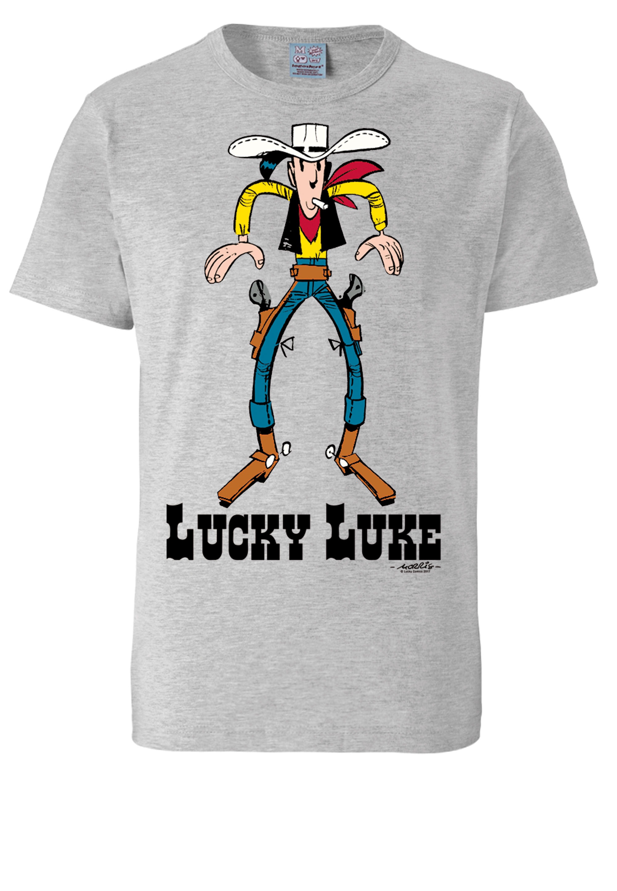 LOGOSHIRT T-Shirt »Lucky lizenziertem BAUR Print Luke«, ▷ mit für 