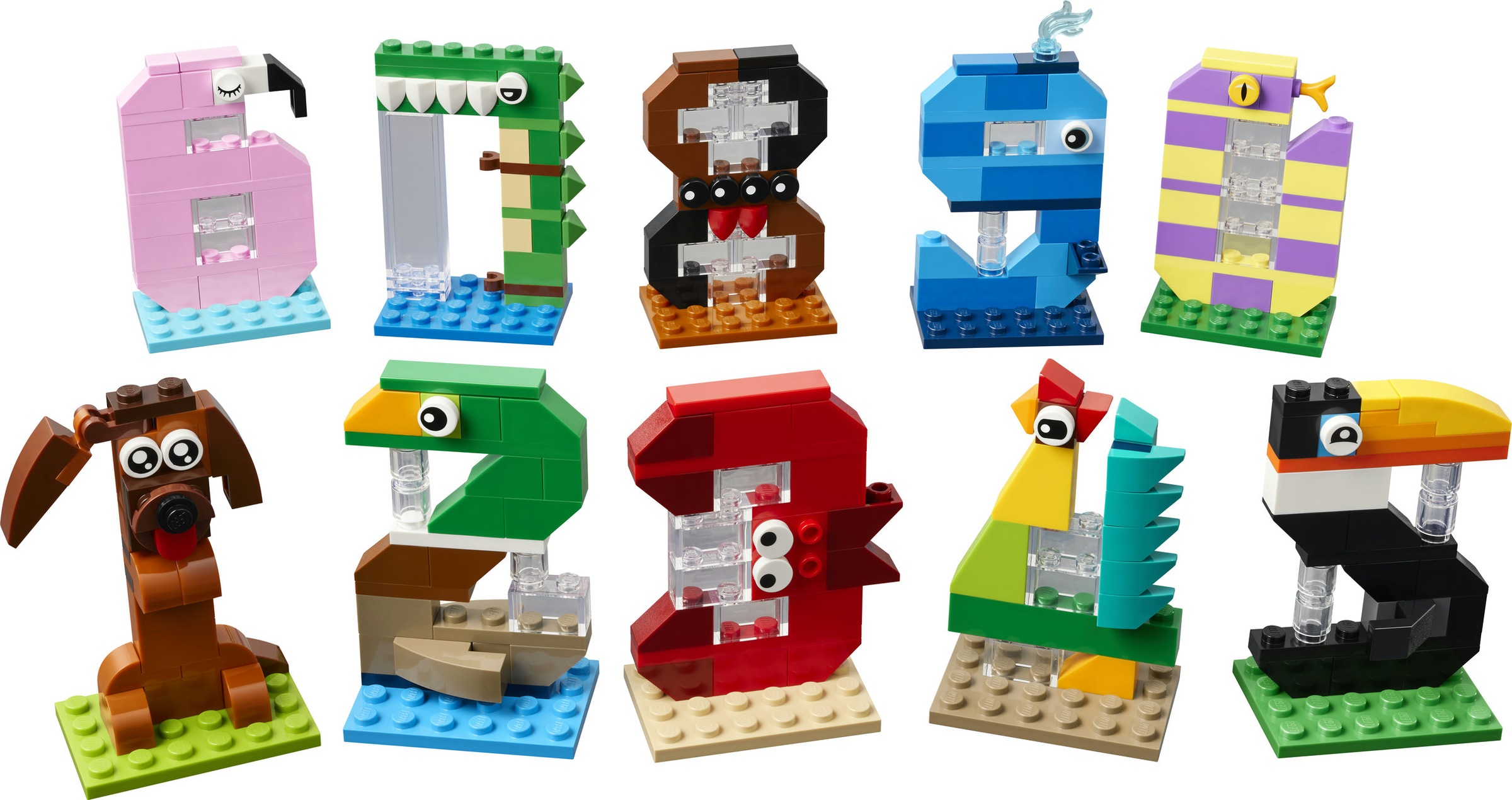 LEGO® Konstruktionsspielsteine »Geburtstagszahlen (40807), LEGO Iconic« Made in Europe
