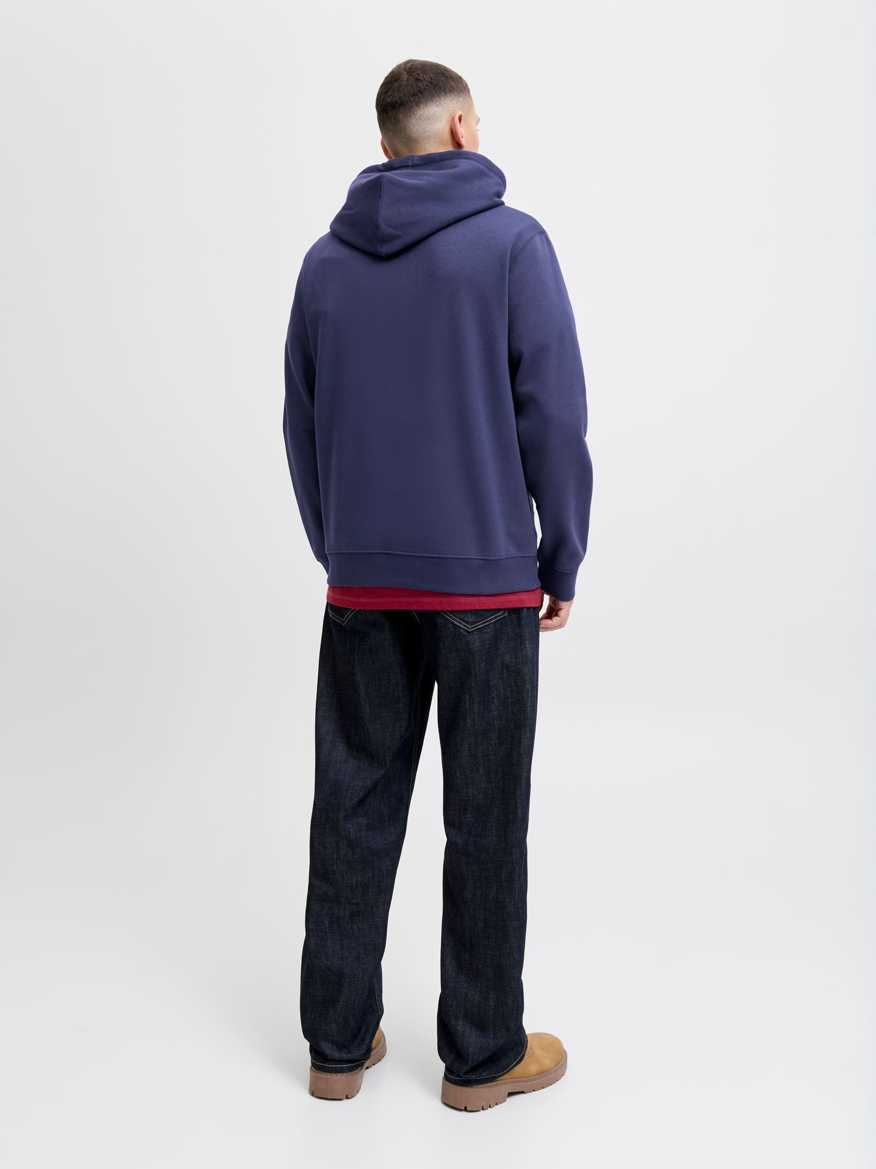 Jack & Jones Kapuzensweatshirt »JORINWOOD BLOCK BRANDING SWEAT HOOD«
