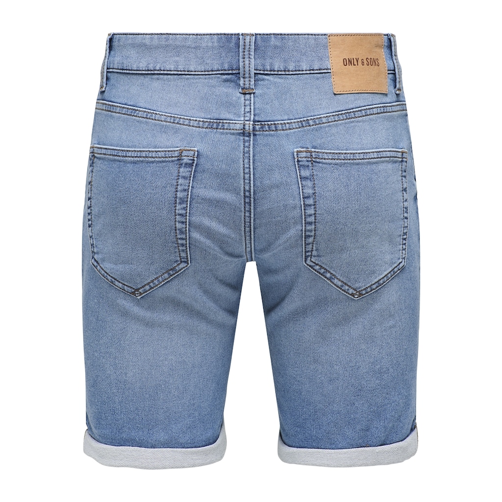 ONLY & SONS Jeansshorts »ONSPLY LIGHT BLUE 5189 SHORTS DNM NOOS«