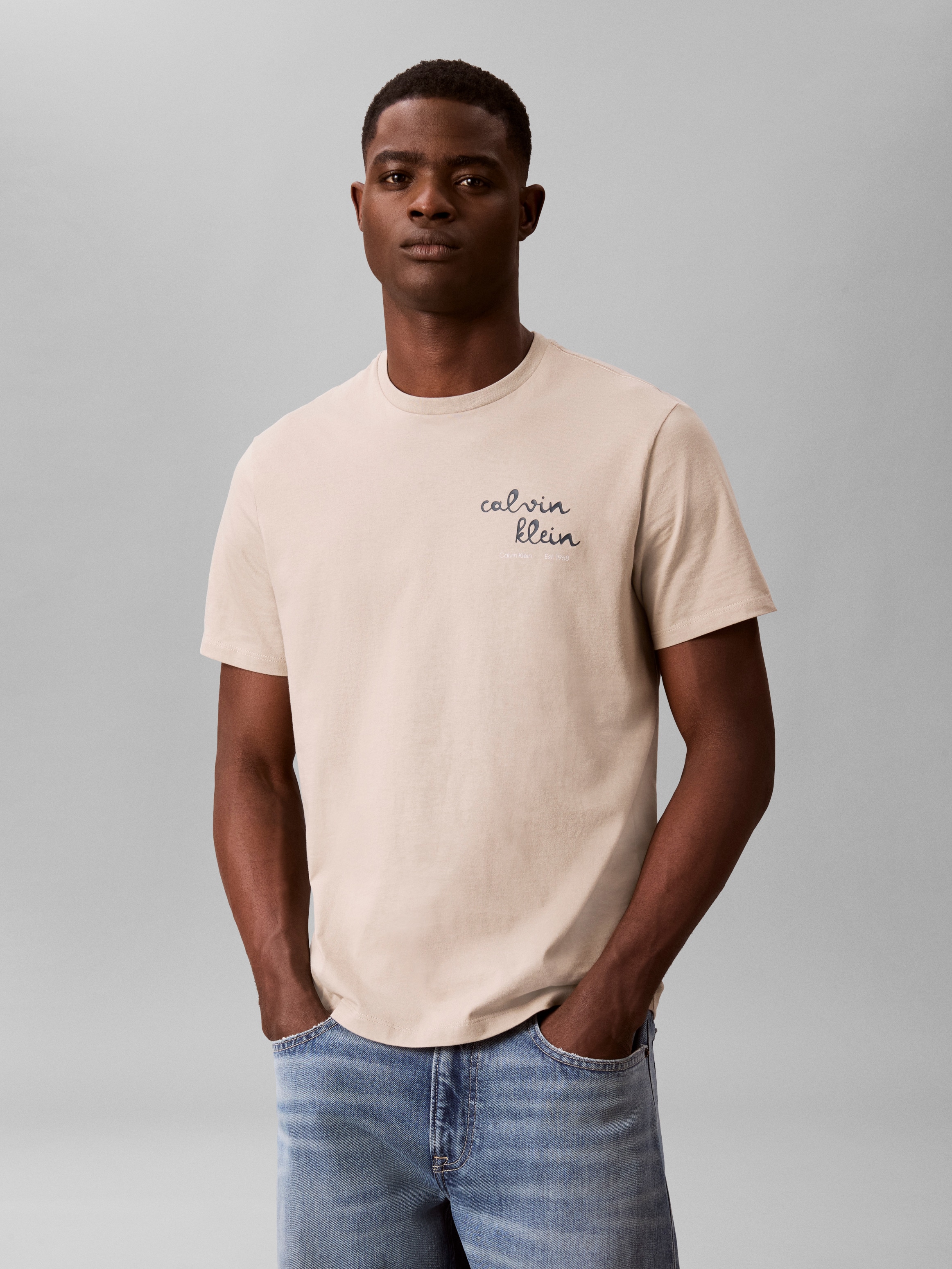 Calvin Klein Jeans T-Shirt "LINES SEASONAL" Regular fit mit Print