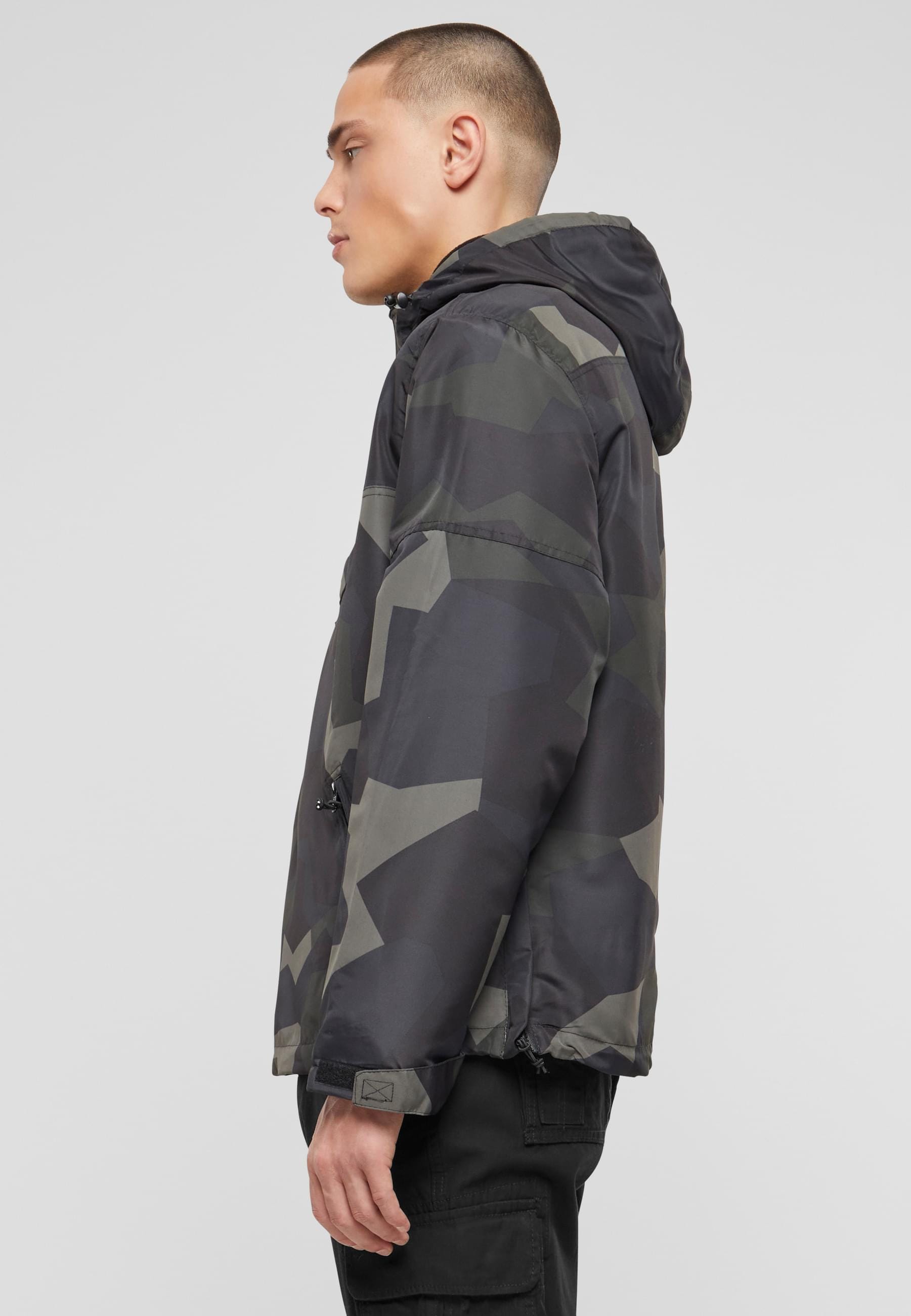 Brandit Anorak »Brandit Herren Fleece Pull Over Windbreaker«, (1 St.), mit Kapuze