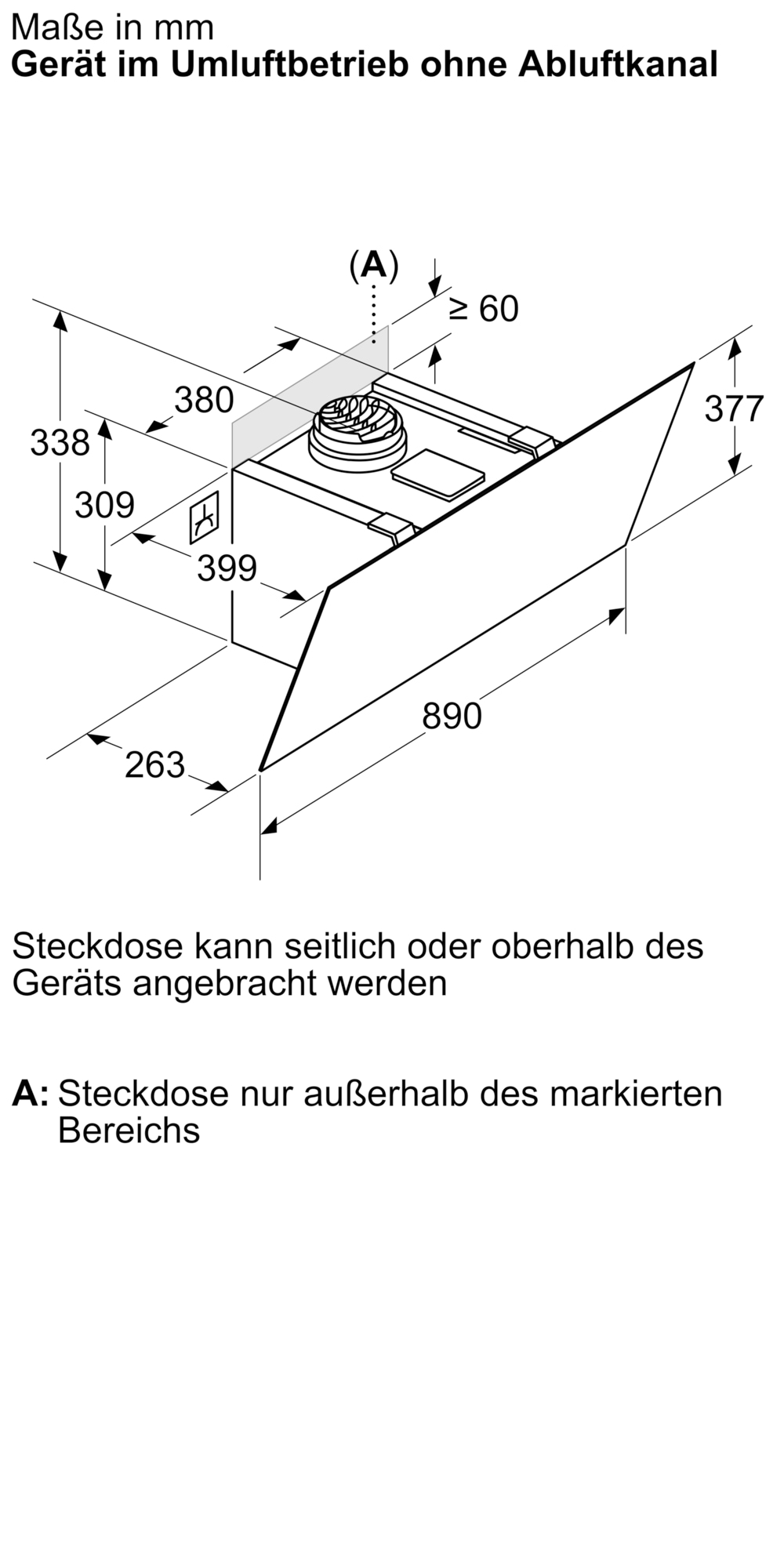 BOSCH Kopffreihaube »DWK95DF61« Serie Serie 4