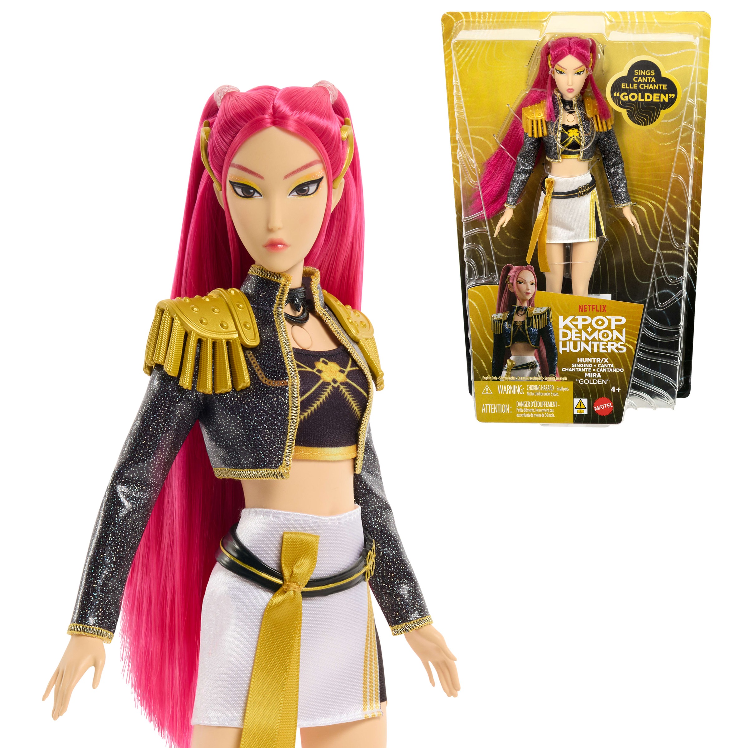 Mattel® Anziehpuppe »KPop Demon Hunters HUNTR/X Mira« singt den Song  „Golden“