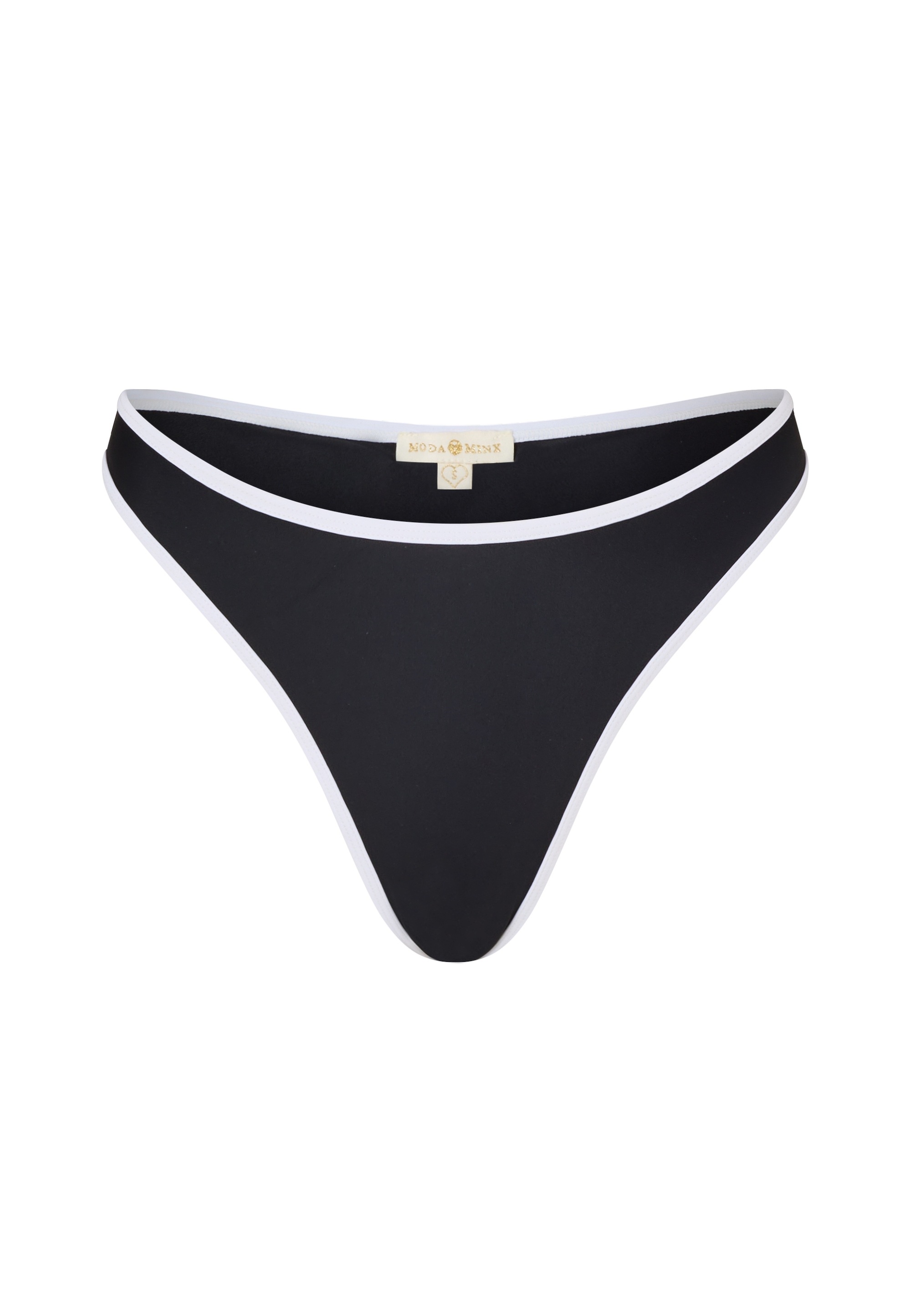 Moda Minx Bikini-Hose »Contrast Binding Fixed Brazilian Bikini Bottom«, (1 St.), mit modernem Kontrast-Design