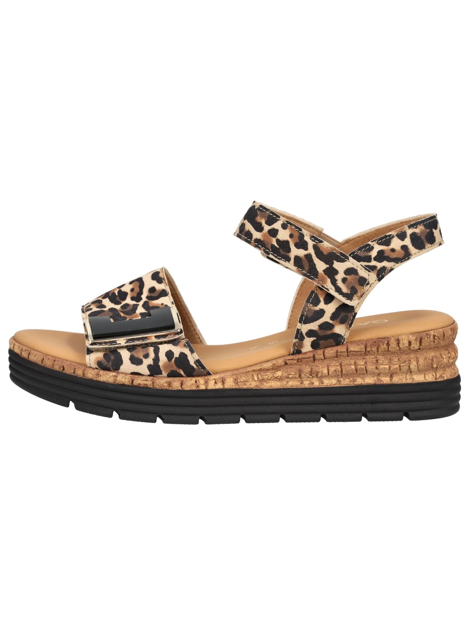 Gabor Comfort Wedge Sandal Leopard 39 7