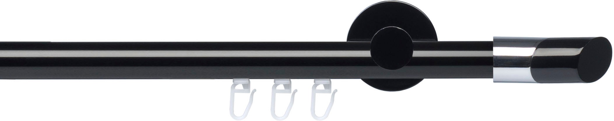 Liedeco Gardinenstange »Innenlaufgarnitur 20 mm Piano Gibraltar«, 1 läufig-läufig, Fixmaß,...