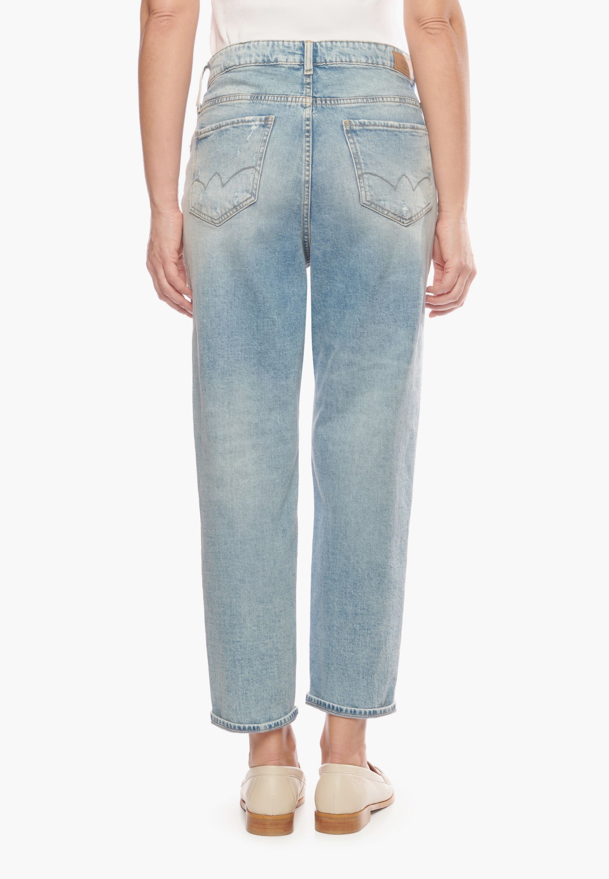 Le Temps Des Cerises 7/8-Hose »JEAN FEMME COSY«, mit asymmetrischem Verschluss