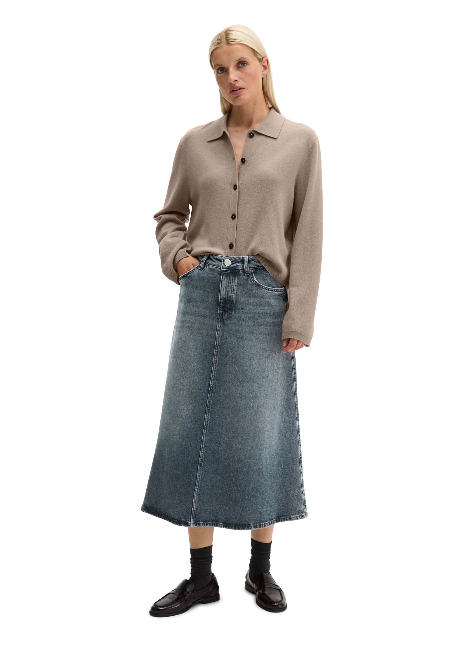 Marc O'Polo Jeansrock »aus weichem Baumwolle-Lyocell-Mix«