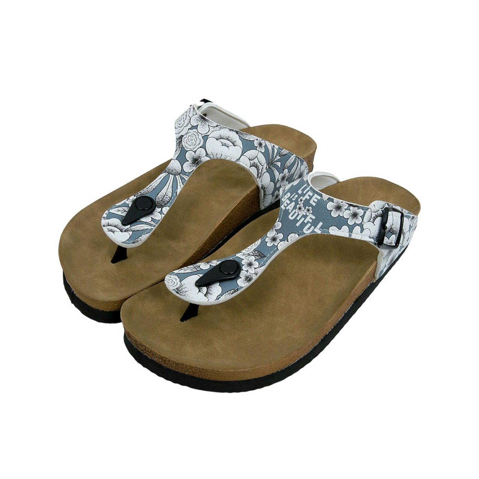 DOGO Zehentrenner "Lila Life Is Beautiful Damen Sandalen/ Sandaletten / Fem günstig online kaufen