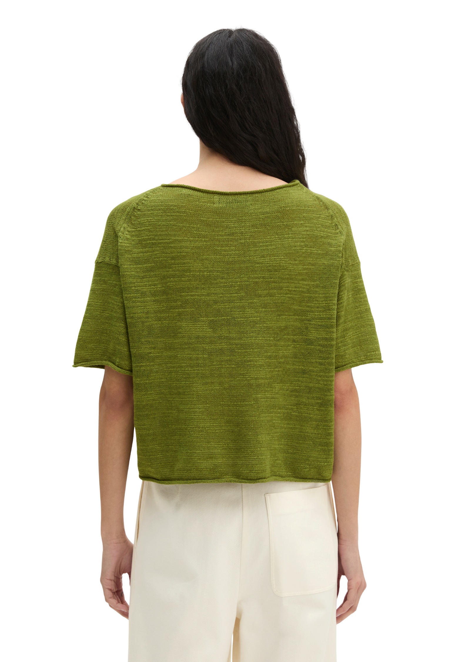 Marc O'Polo Strickpullover »aus Leinen-Baumwolle-Mix«