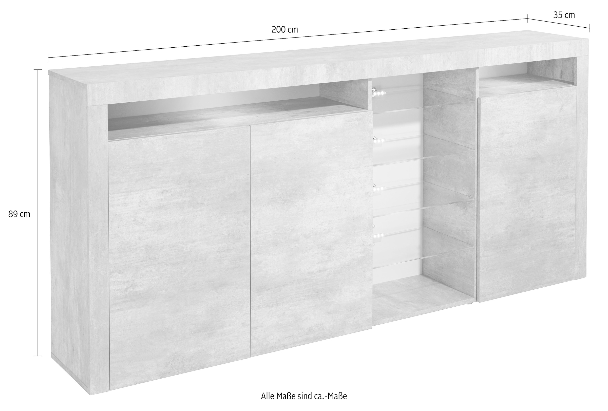 »Santa Möbel BAUR cm | Highboard borchardt Breite Fe«, 200