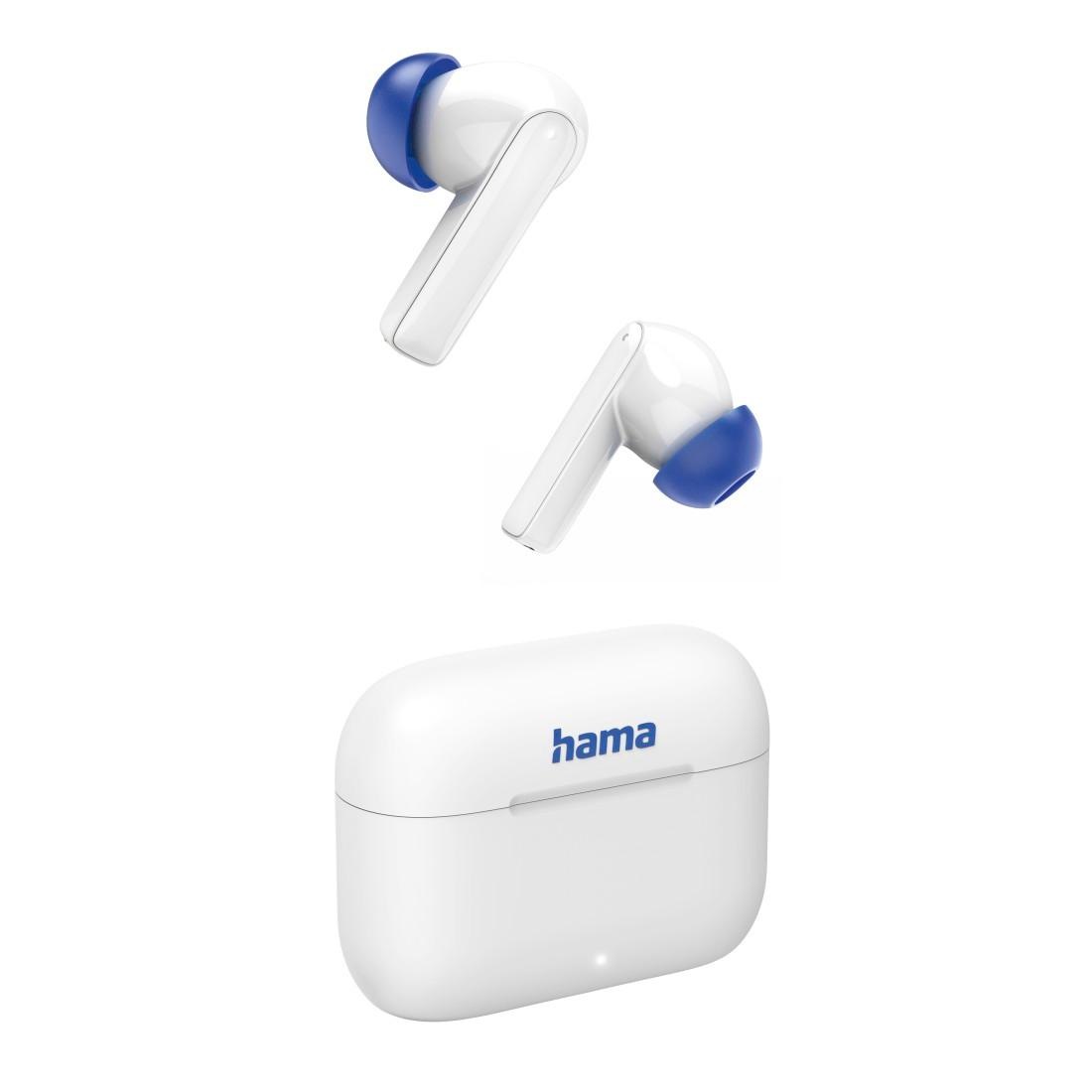 Hama "Bluetooth Kopfhörer (TWS, Headphones, kabellos, In-Ear, ANC, ENC, App)" Bluetooth HFP HSP Active Noise Cancelling (ANC) Freisprechfunktion LED
