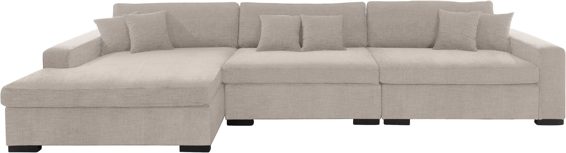 Home affaire Sofa-Eckelement "Skara XXL L-Form", Lounge-Sofa XXL mit Federk günstig online kaufen