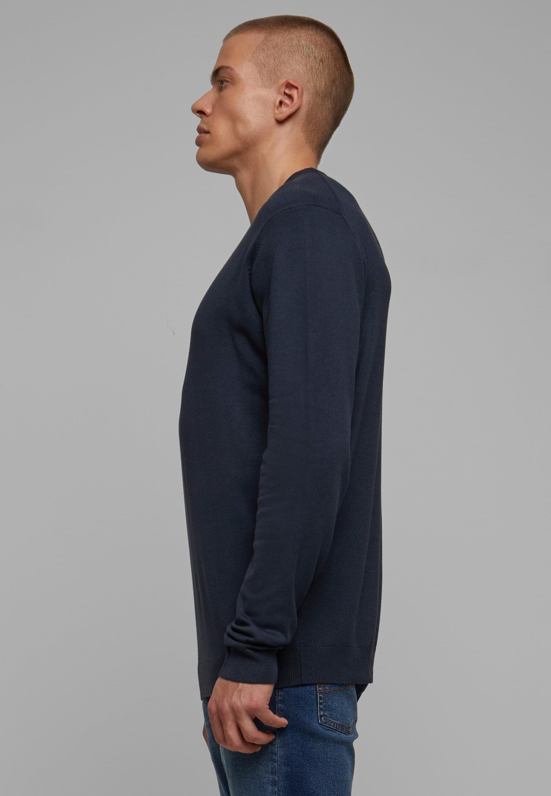 URBAN CLASSICS Rundhalspullover »Urban Classics Herren Knitted Crewneck Sweater«, (1 tlg.)