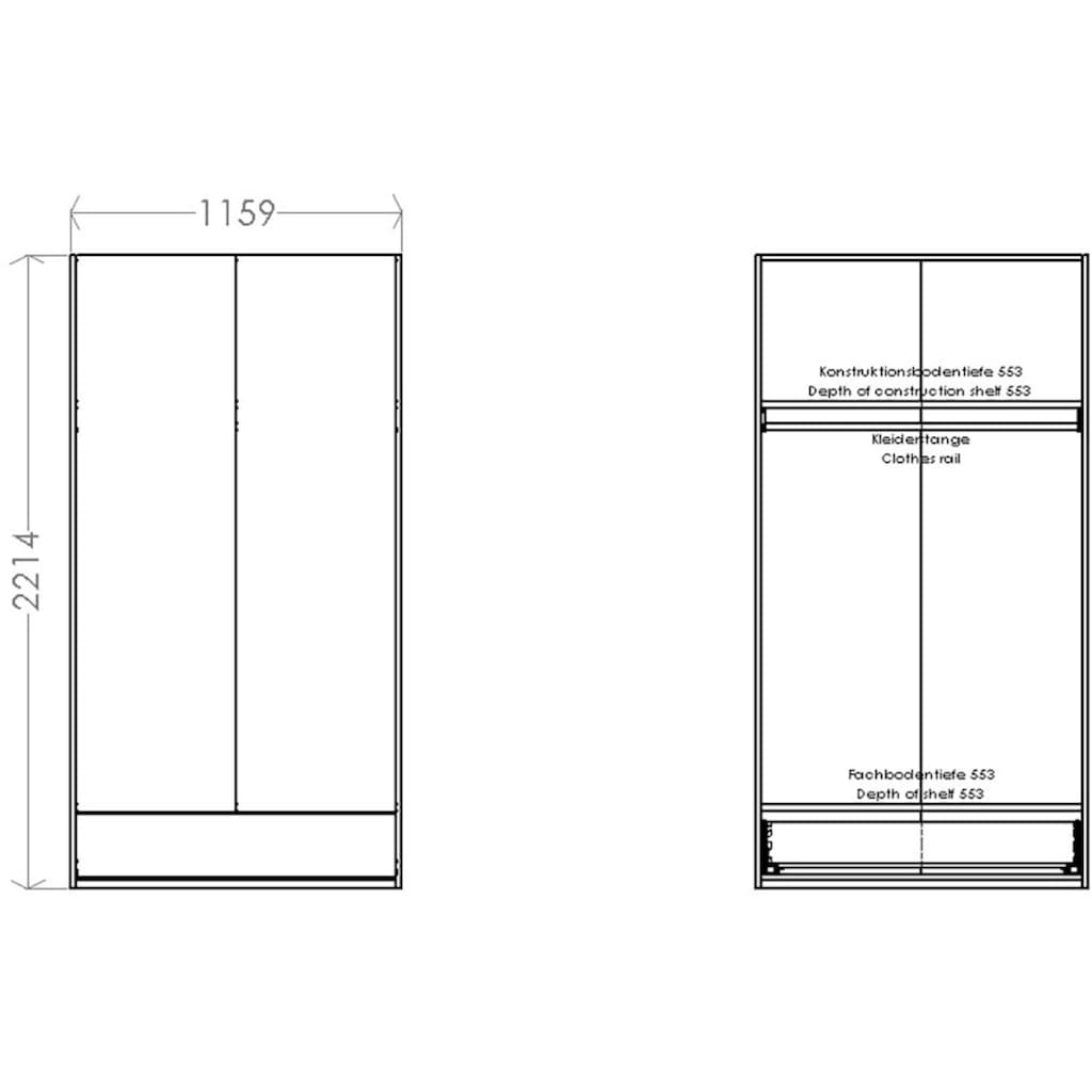 Müller SMALL LIVING Kleiderschrank »Modular Plus Variante 1«