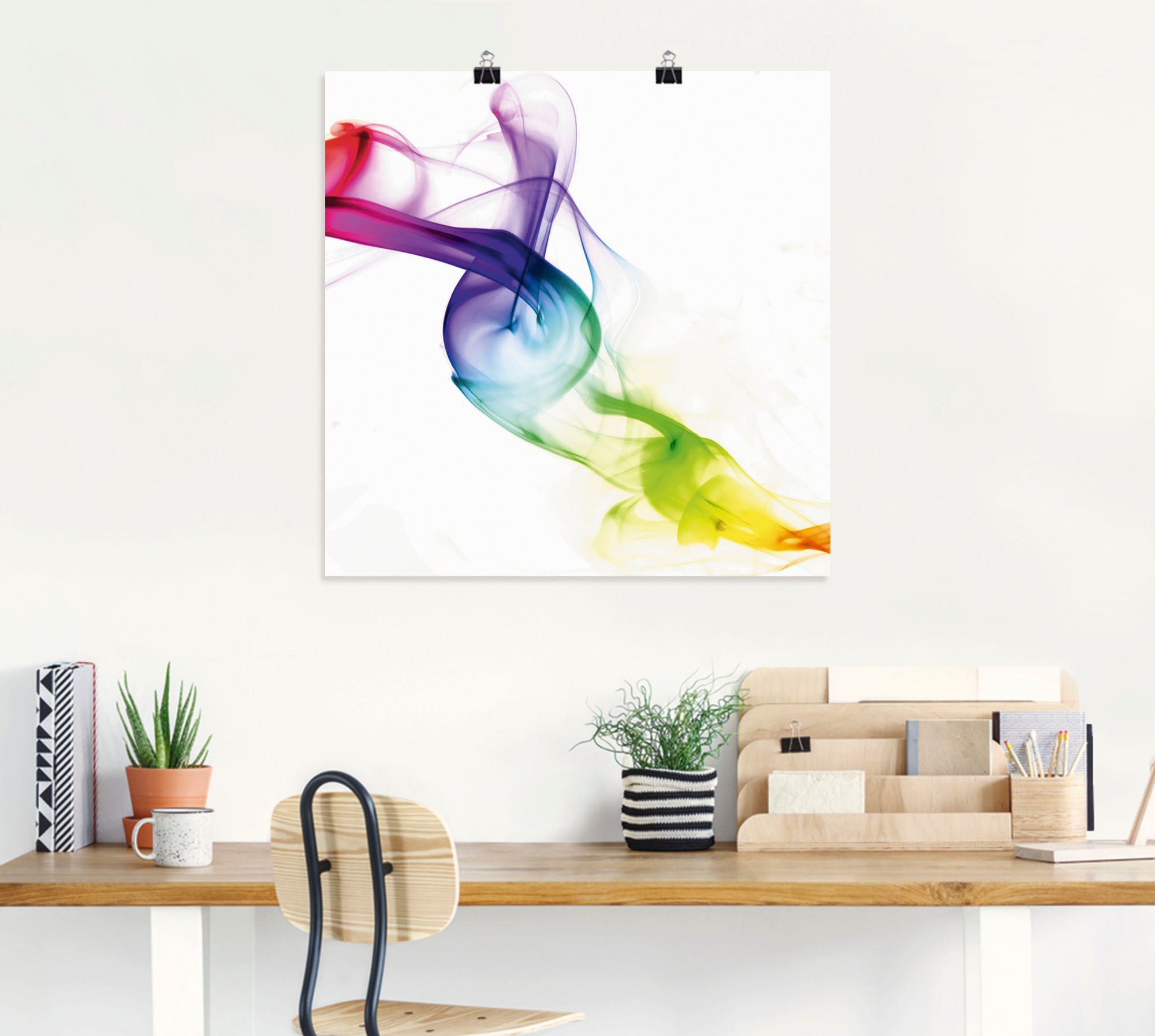Artland Wandbild »Rauch - Abstrakt« Gegenstandslos 1 Stk. tlg. als Leinwandbild, Poster in verschied. Größen