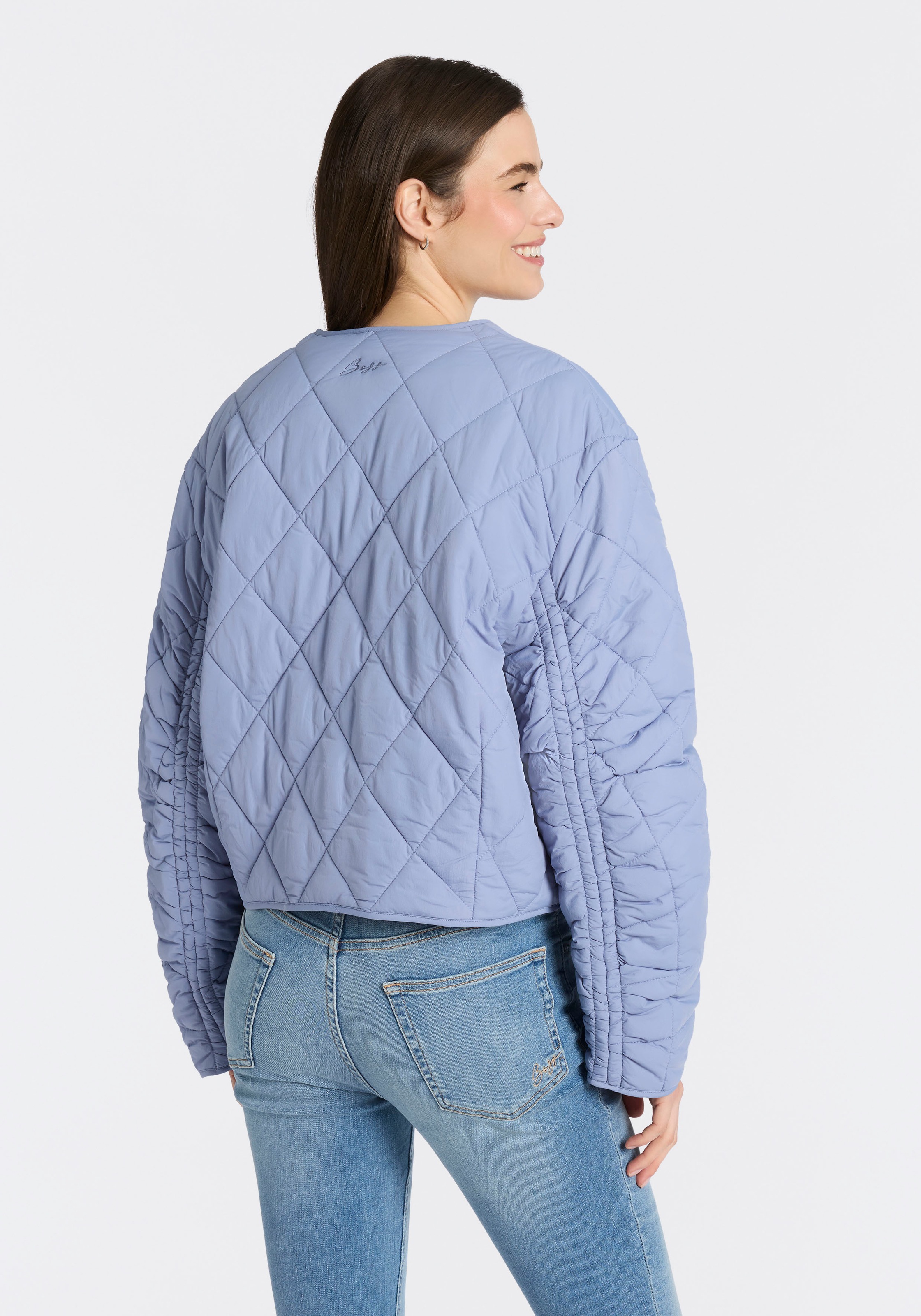 Thumbnail - BOSS ORANGE Steppjacke "Paressa Premium Damenmode" Übergangsjacke mit Raffung an den Ärmeln