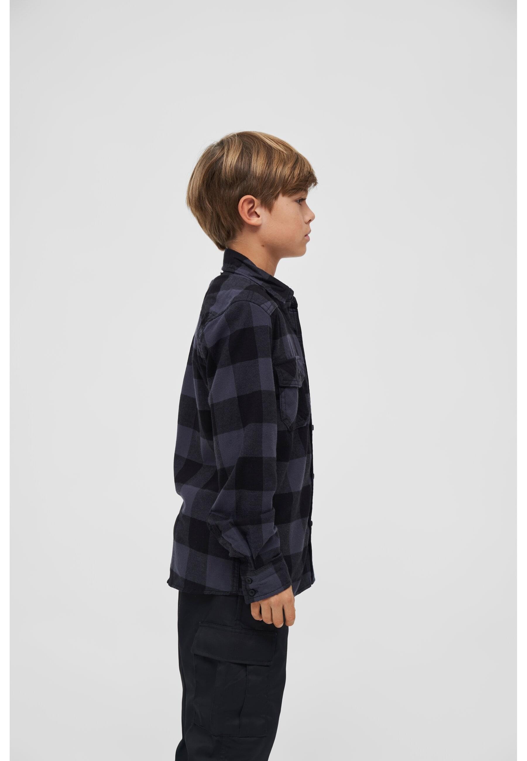 Brandit Langarmhemd »Brandit Unisex Checkshirt Kids«, (1 tlg.)