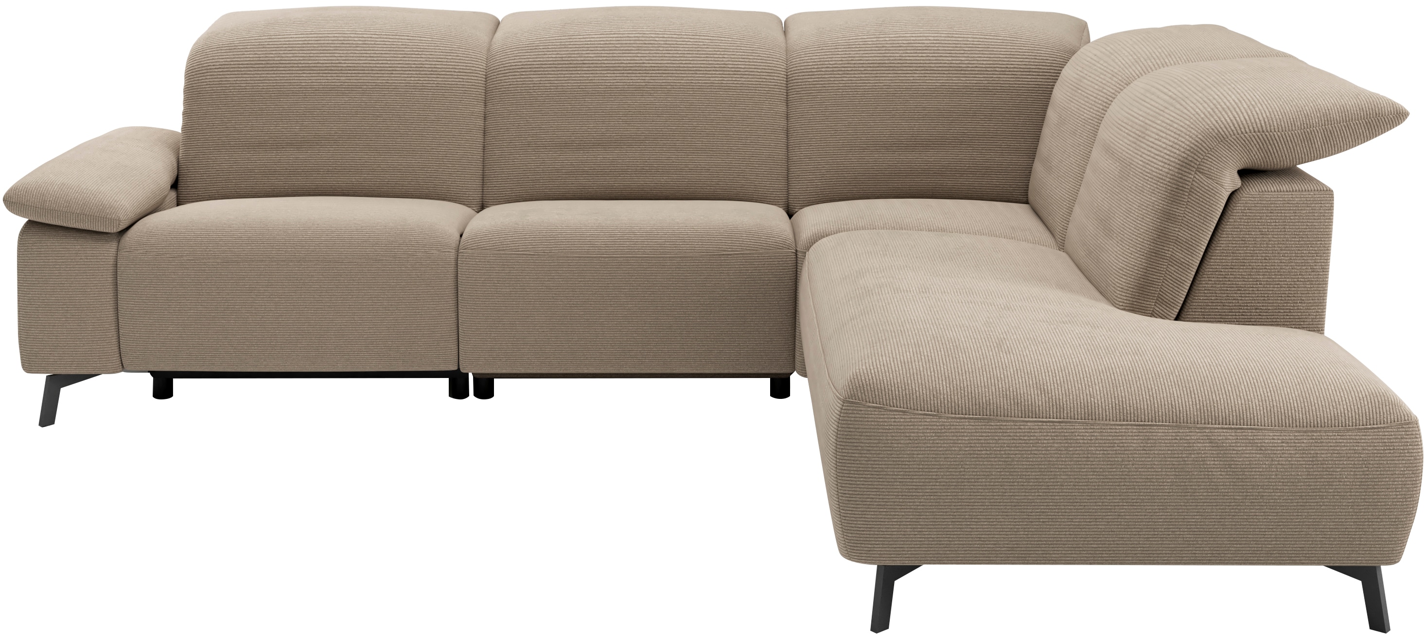 Musterring Ecksofa "MR 370, intelligenter Komfort im modernen Design" Optionale Relaxfunktion, flexible Kopfteile & klappbare Armlehnen