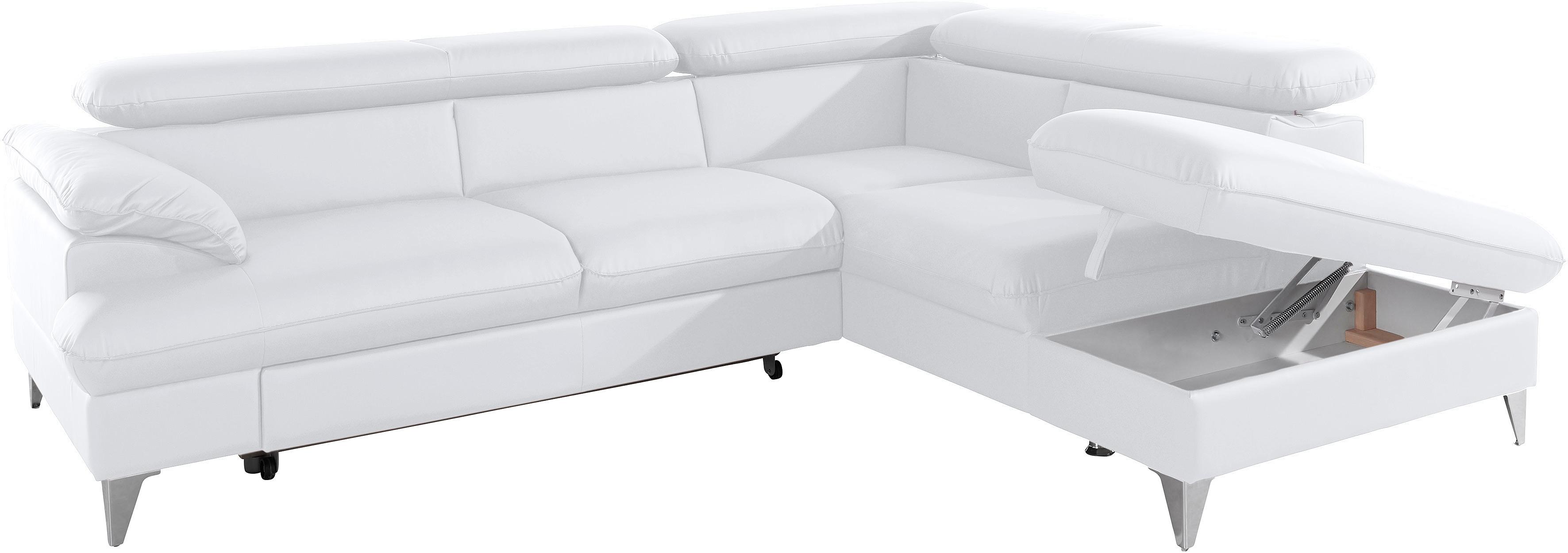 Thumbnail - COTTA Ecksofa "Caluso L-Form" mit Kopfteilverstellung, wahlweise mit Bettfunktion & Bettkasten