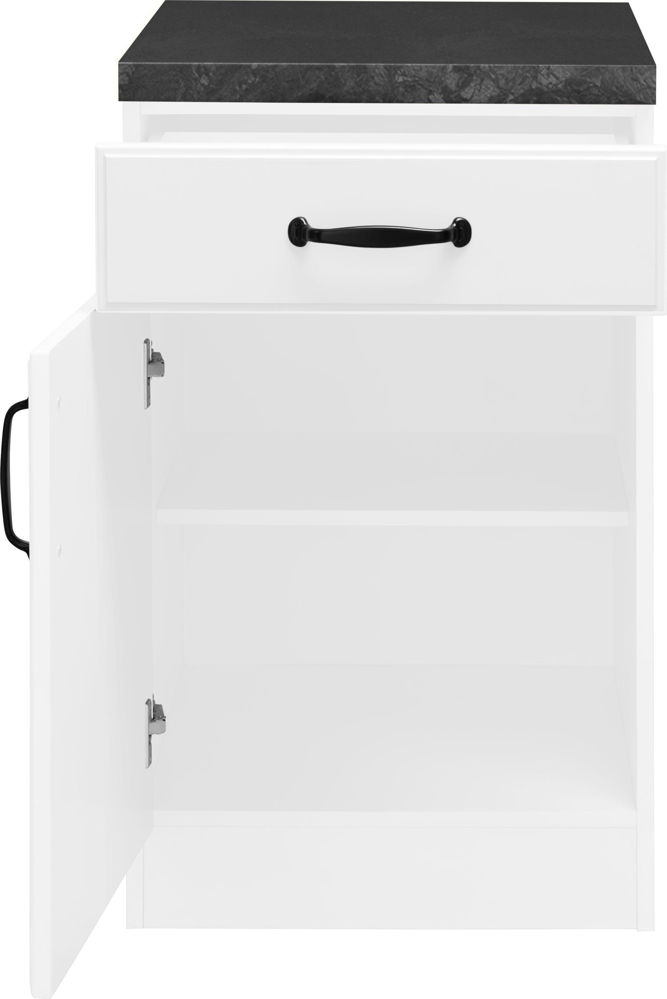 wiho Küchen Unterschrank »Erla«, 50 cm breit mit Kassettenfront
