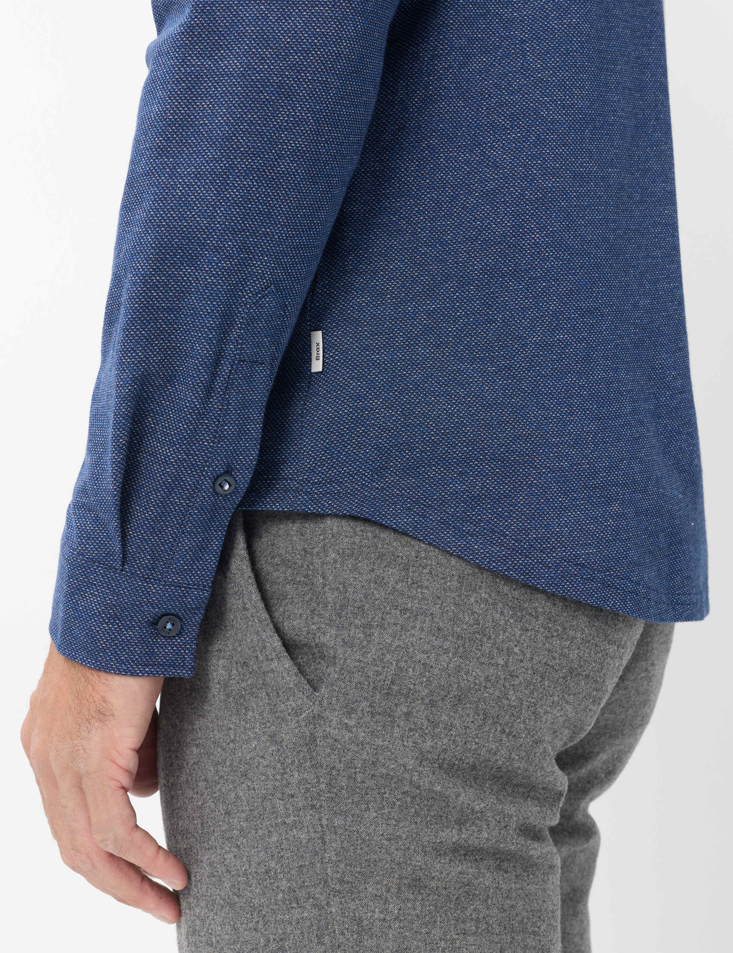 Brax Businesshemd »Style DANIEL« Jersey: Langarmhemd aus reiner Baumwolle