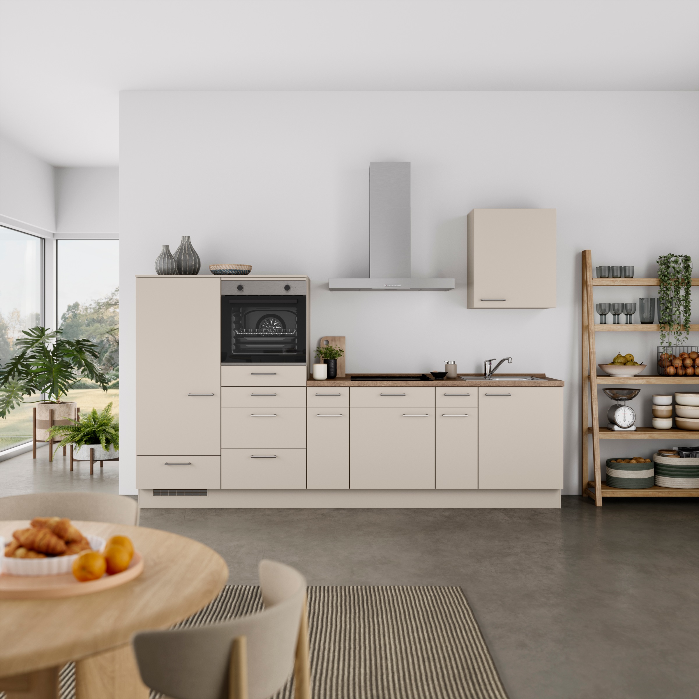 nobilia Küchenzeile ""Laser I", Ausrichtung wählbar, Breite 300 cm" vormont günstig online kaufen