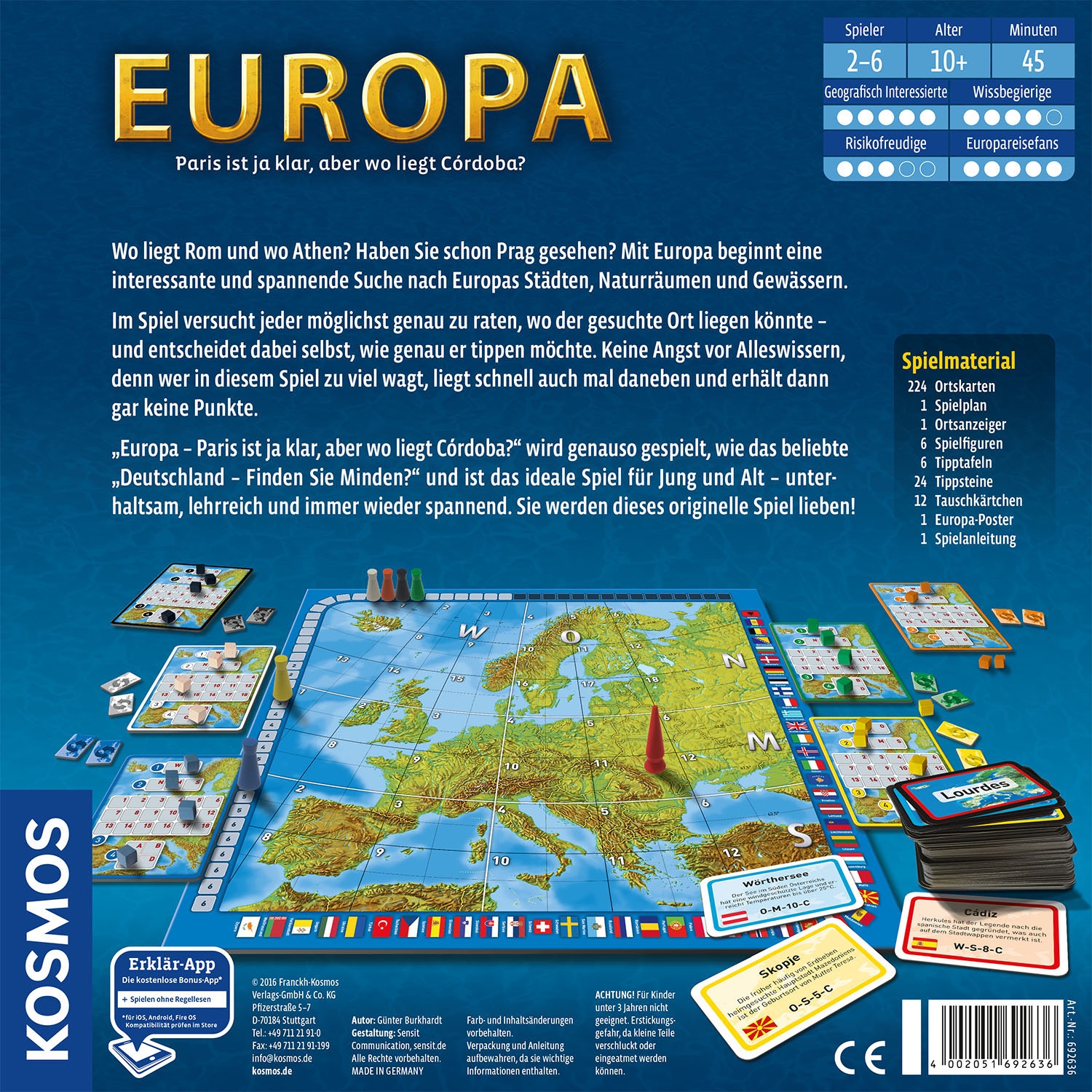 Kosmos Spiel »Europa«, Made in Germany