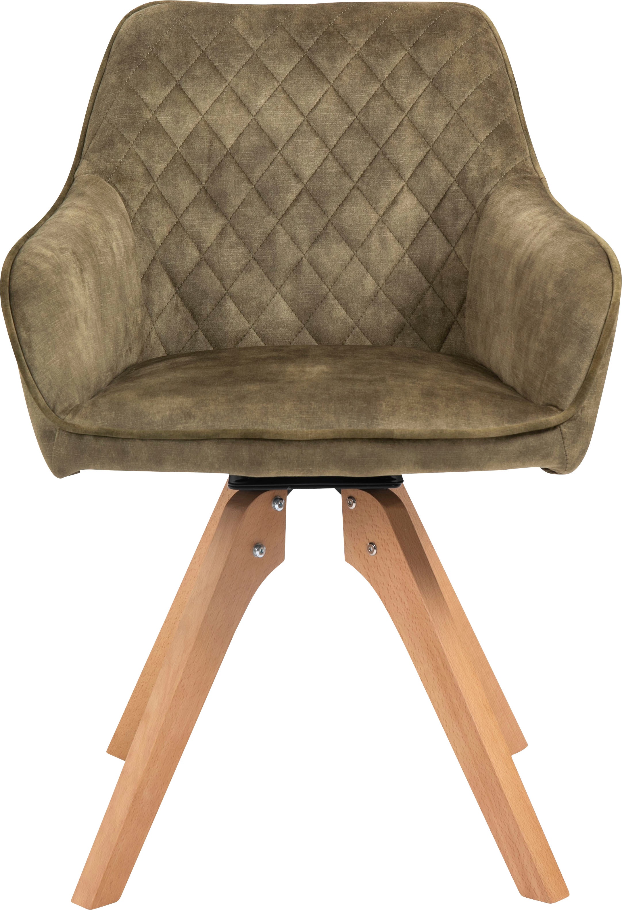 SalesFever Essgruppe, (5-tlg.), Tischbreite 180 cm, Stühle 180° drehbar, mit Samtverlours