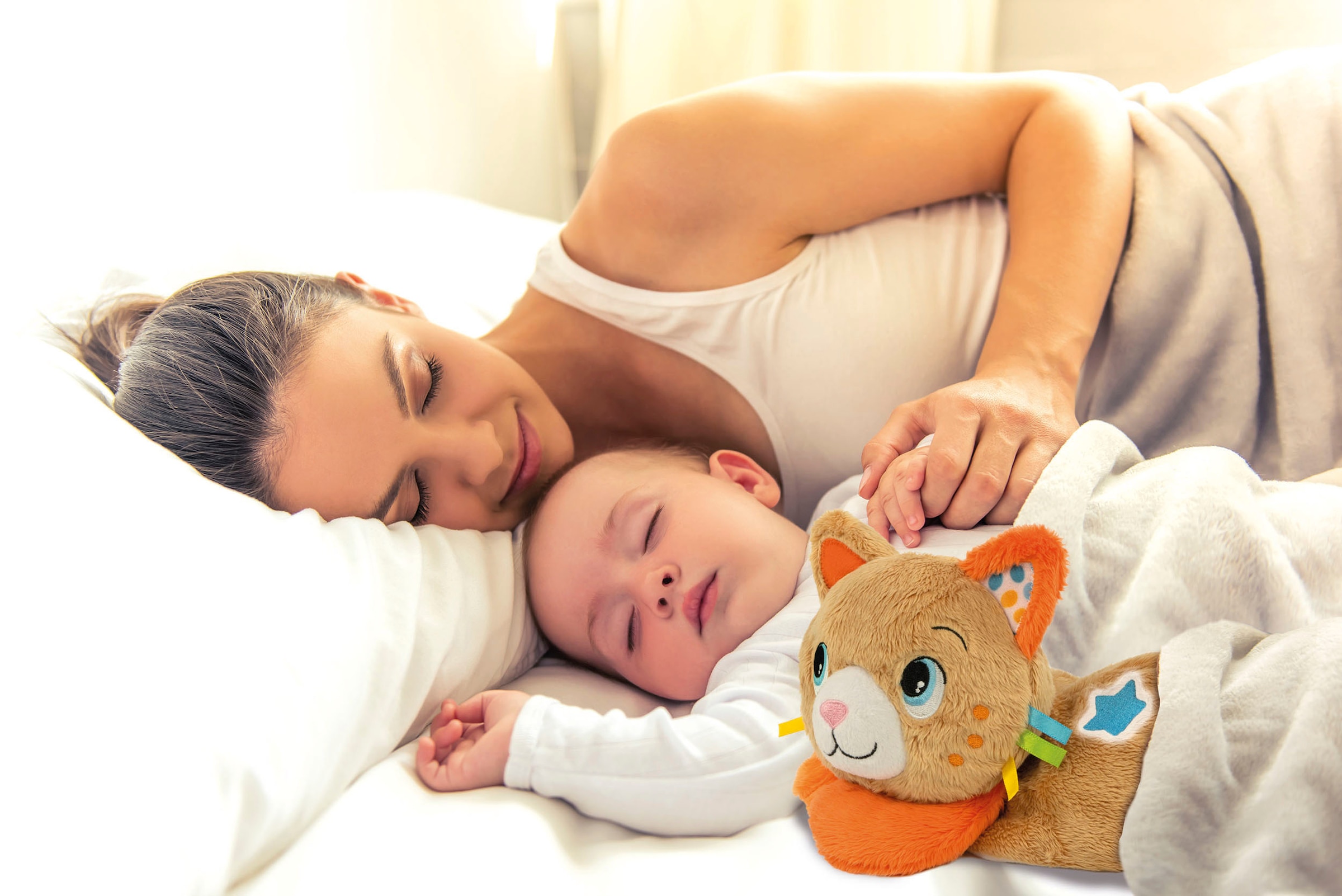 Clementoni® Plüschfigur »Baby Clementoni, Kitty, Schlaf- und Kuschelkätzchen«, Made in Europe