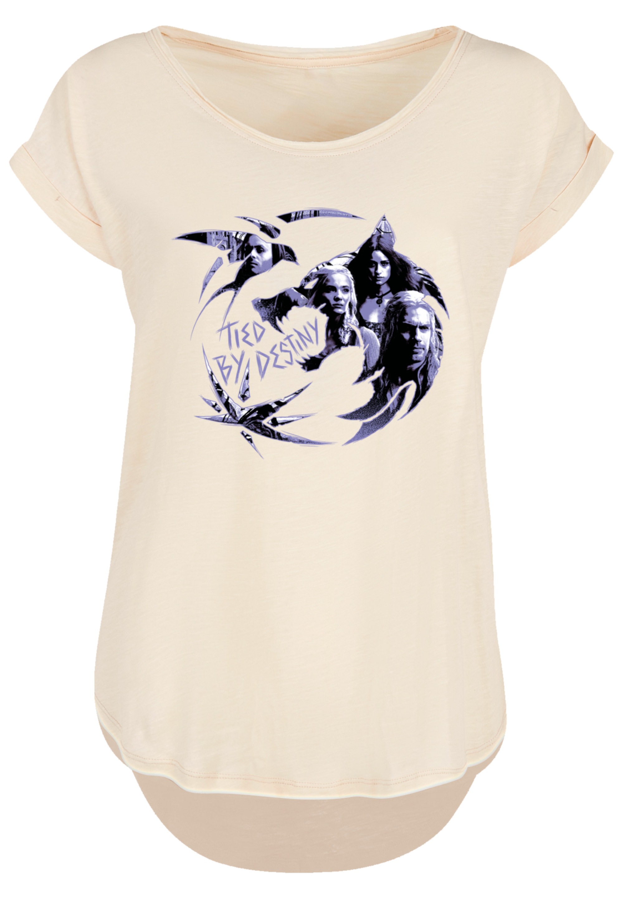 F4NT4STIC T-Shirt »The Witcher Wolf Logo Infill Netflix TV Series«, Premium Qualität