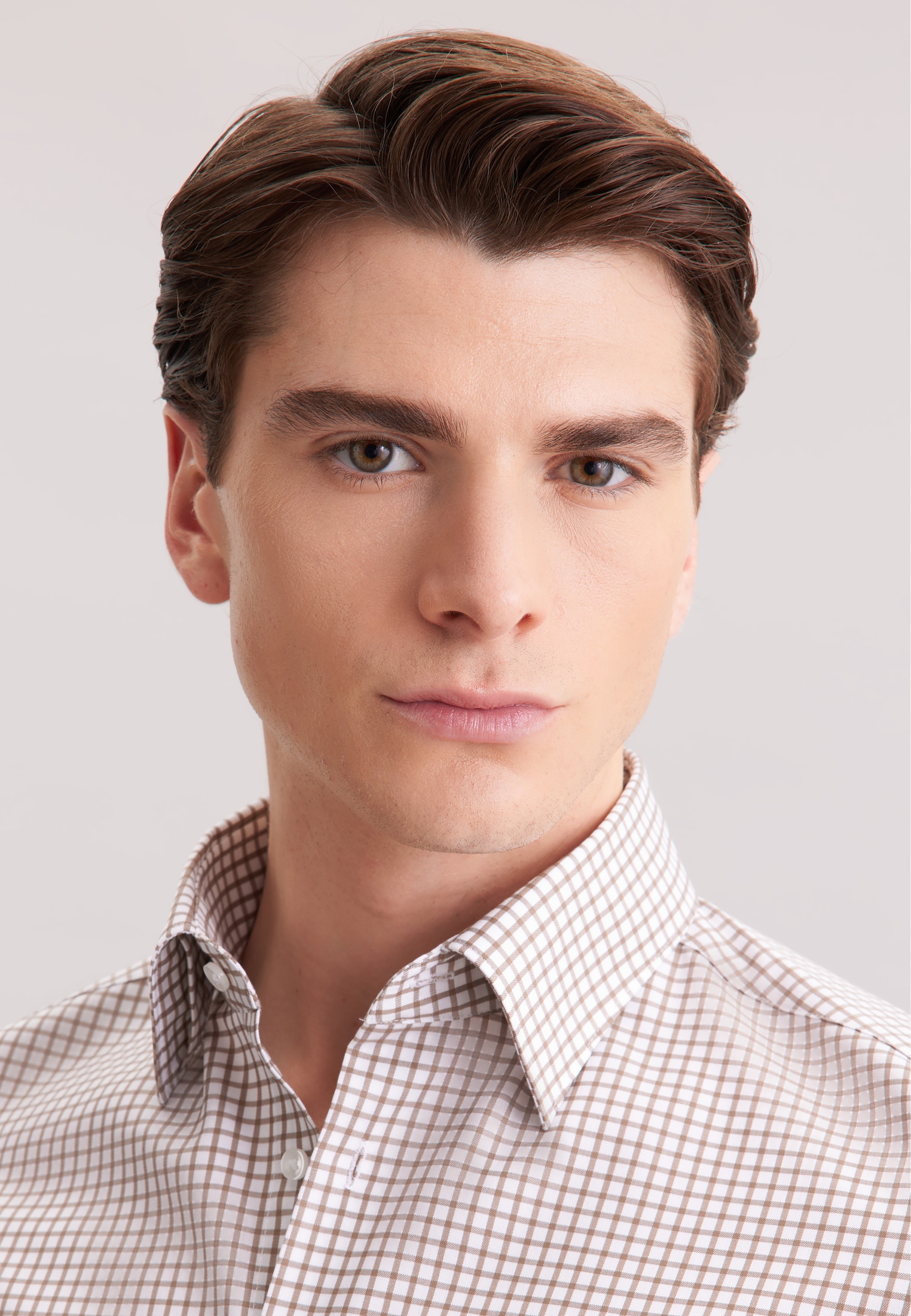 seidensticker Businesshemd »Schwarze Rose«, Slim 1/1 Covered-Button-Down-Kragen Karo
