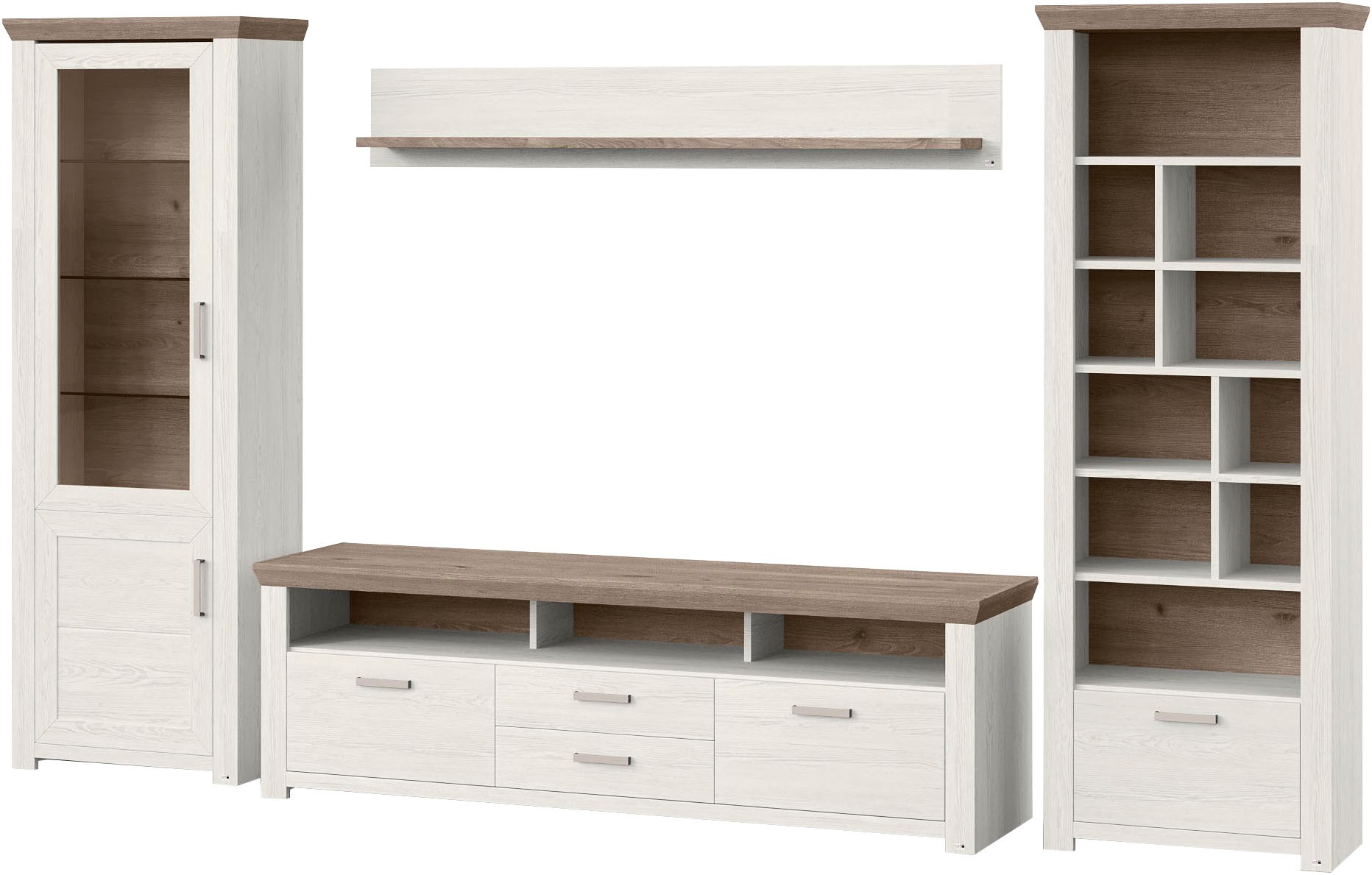 set one by Musterring Wohnwand "York" 4 Stk. tlg. günstig online kaufen