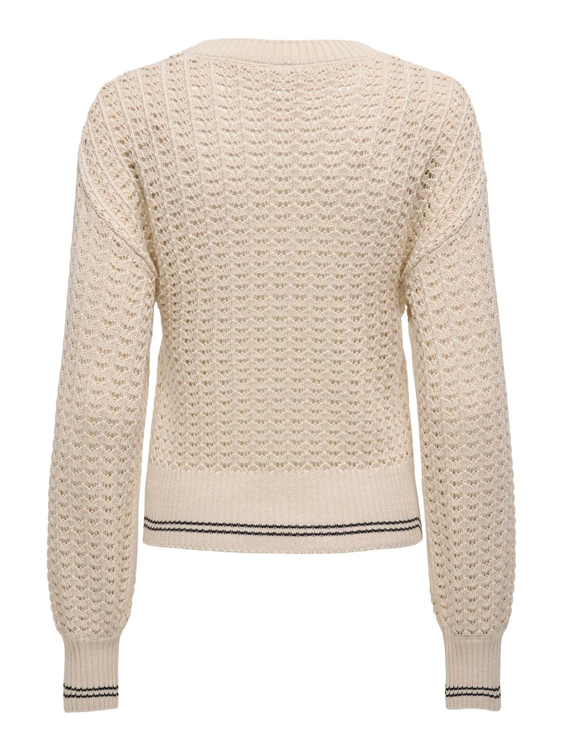 ONLY Strickpullover »ONLASA LS DETAIL O-NECK CC KNT«