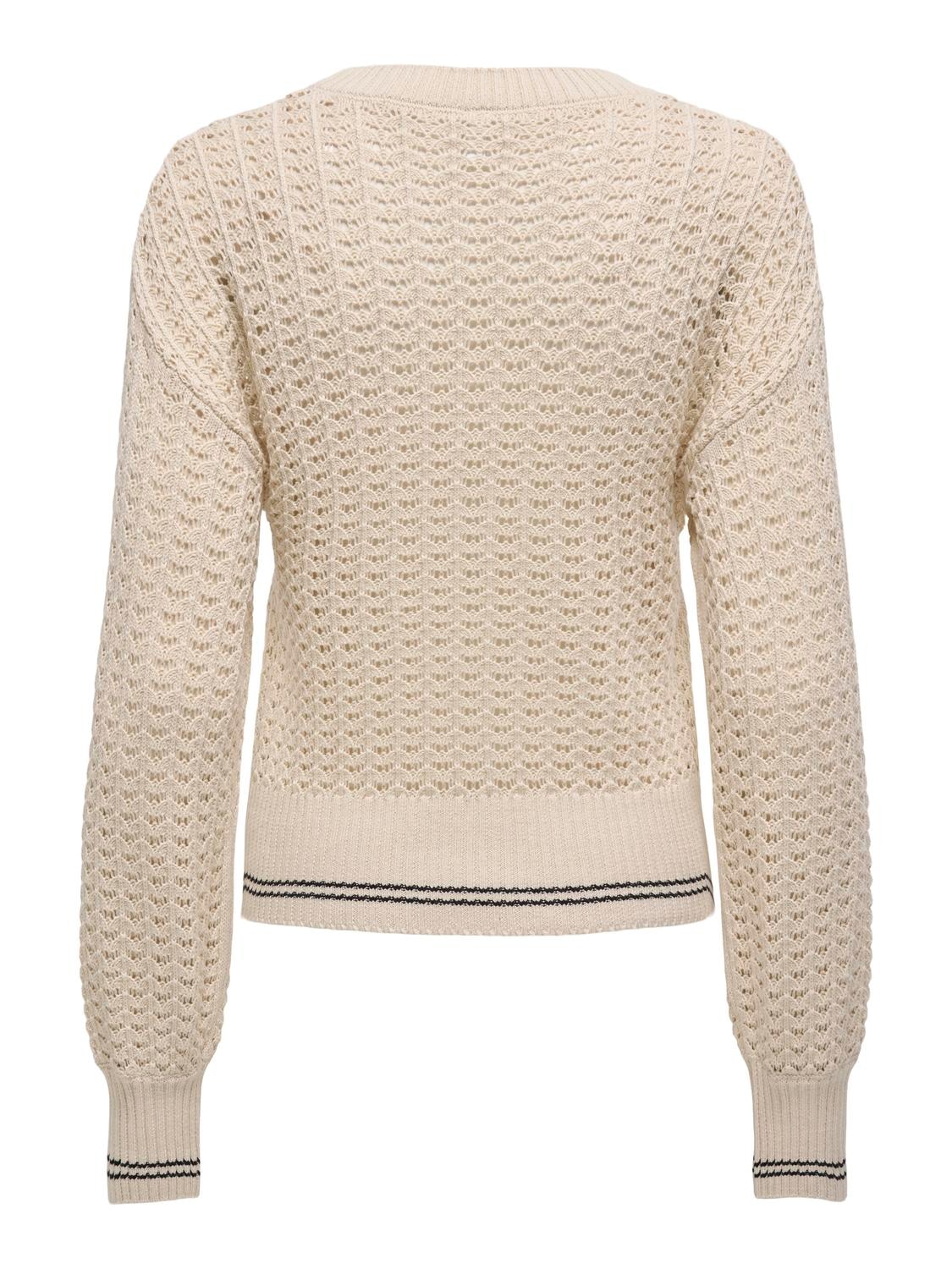 ONLY Strickpullover "ONLASA LS DETAIL O-NECK CC KNT" günstig online kaufen