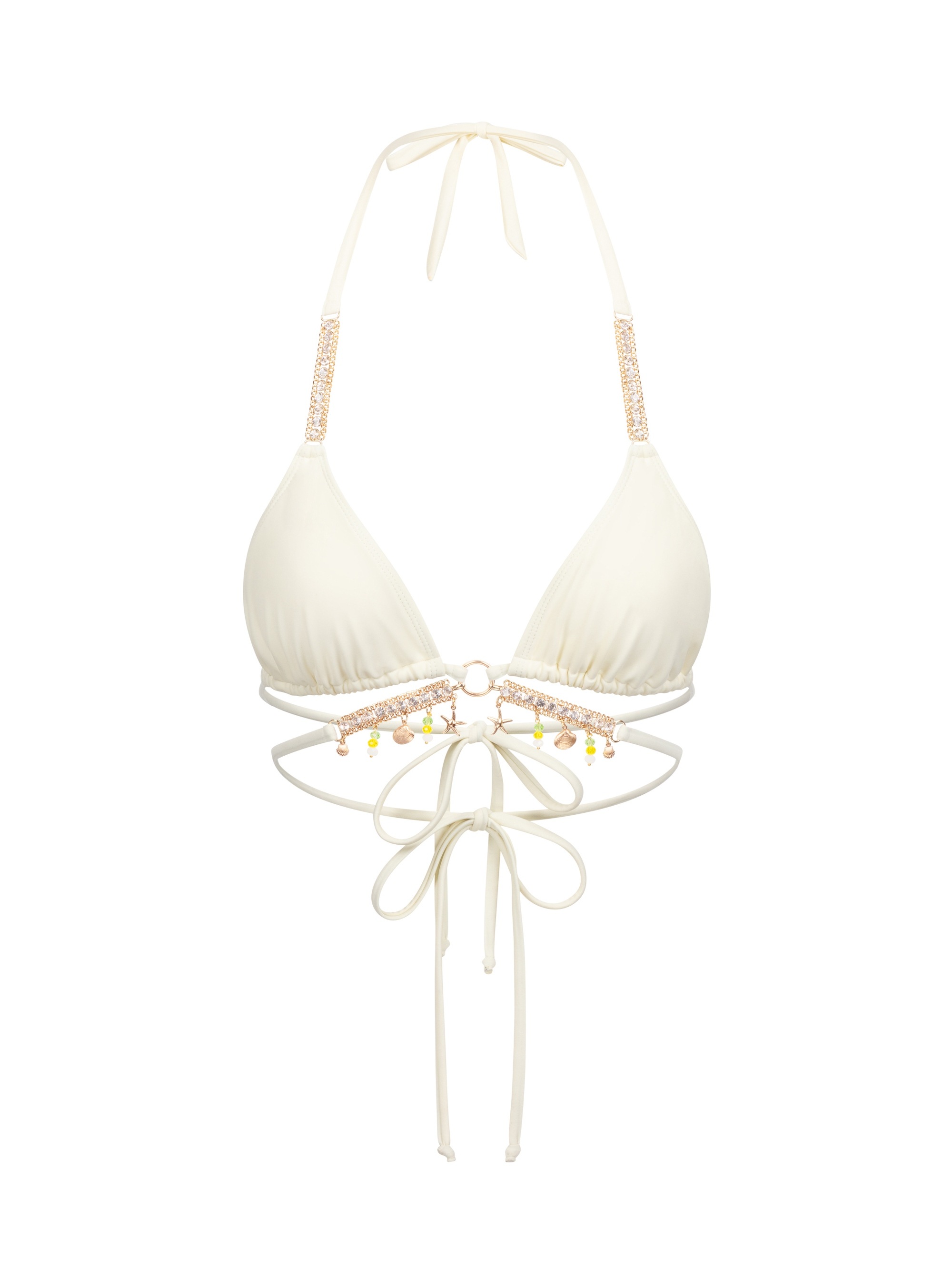 Moda Minx Triangel-Bikini-Top »Seychelles«, (1 St.), mit funkelnden Anhängern