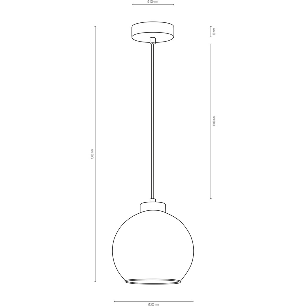 BRITOP LIGHTING Pendelleuchte »LAGUNA«, 1 flammig-flammig