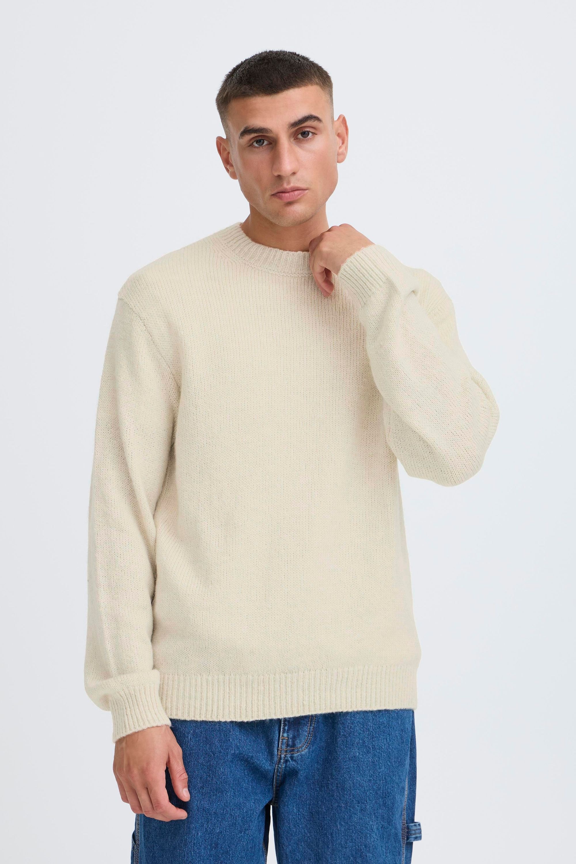 !Solid Strickfleece-Pullover »Strickpullover SDHamdani«