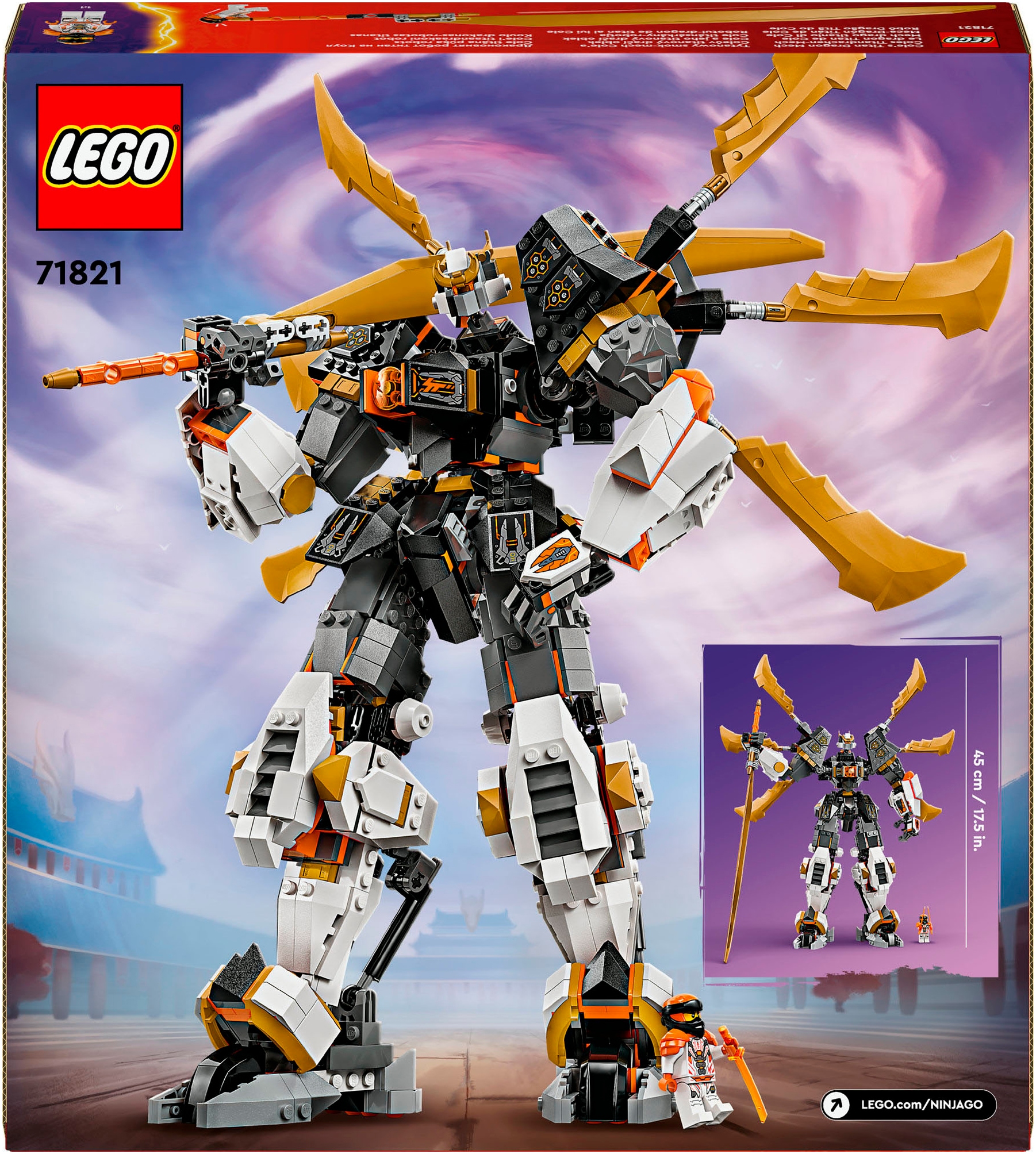 LEGO® Konstruktionsspielsteine »Coles Titandrachen-Mech (71821), LEGO Ninjago«, (1055 St.), Made in Europe