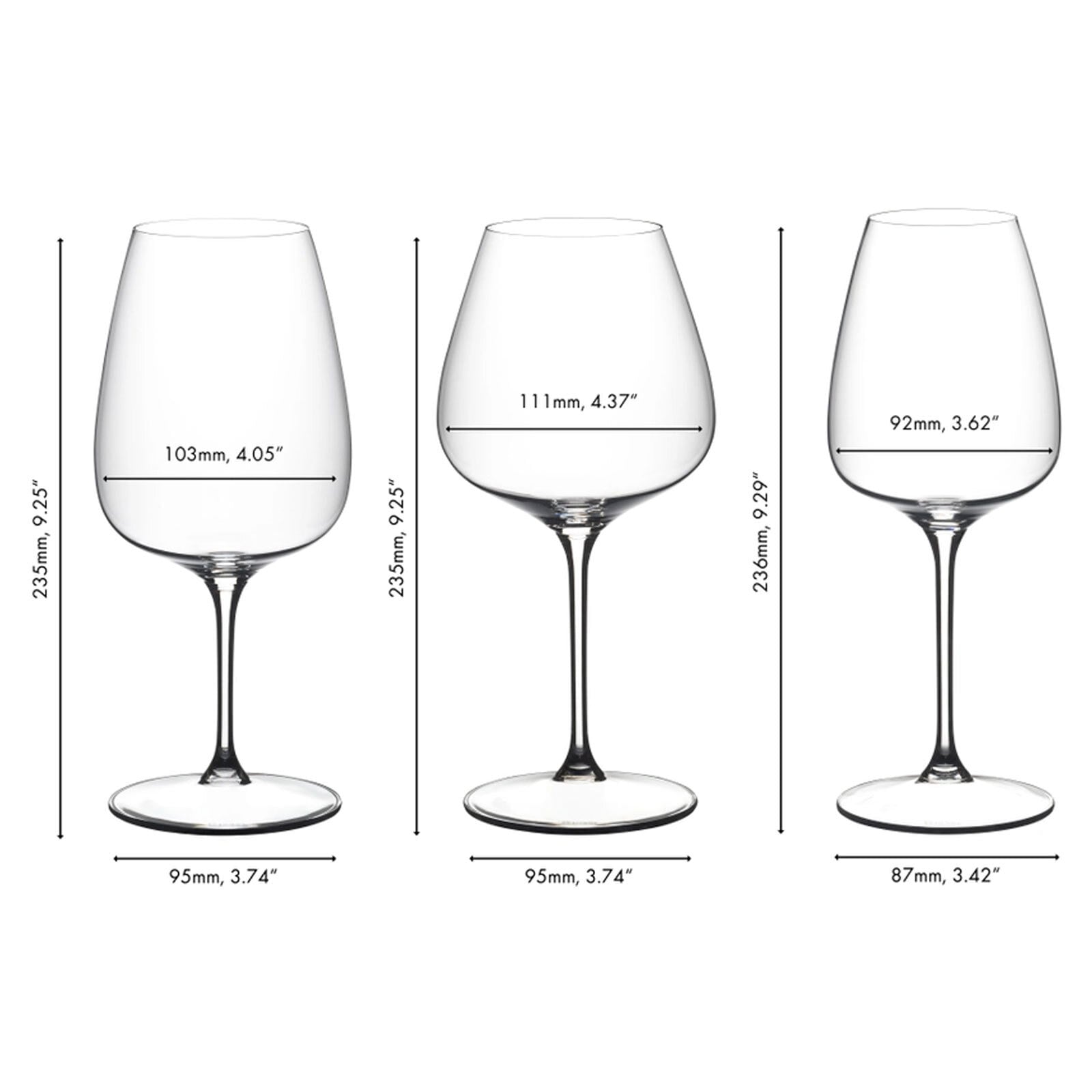 RIEDEL THE WINE GLASS COMPANY Gläser-Set »Weingläser-Set Grape 6er Set transparent« Spülmaschinengeeignet