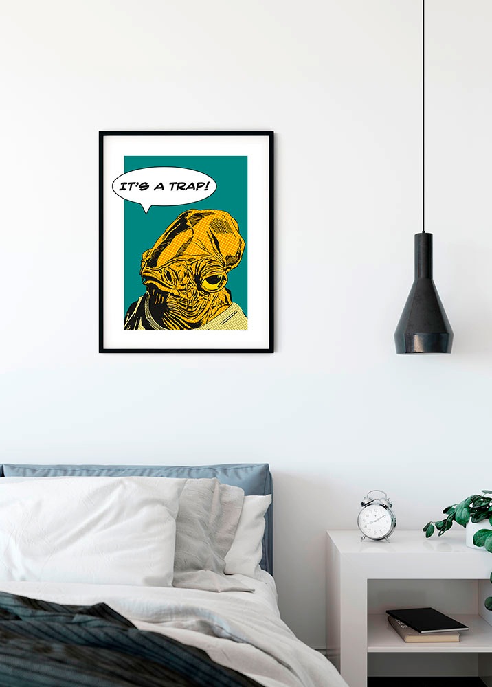 Komar Bild »Star Wars Classic Comic Quote Ackbar«, Star Wars, (1 St.), Wandbild zur Dekoration im Kinderzimmer - ohne Rahmen