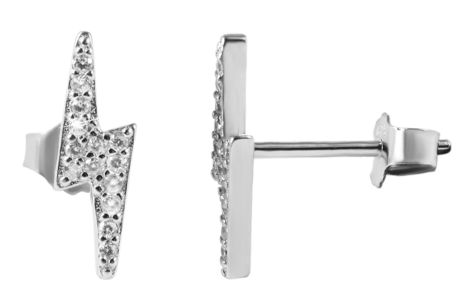Adelia´s Paar Ohrhänger "Ohrringe – Ohrstecker aus 925 Silber mit Zirkonia" Zum Verschenken – passend für viele Anlässe
