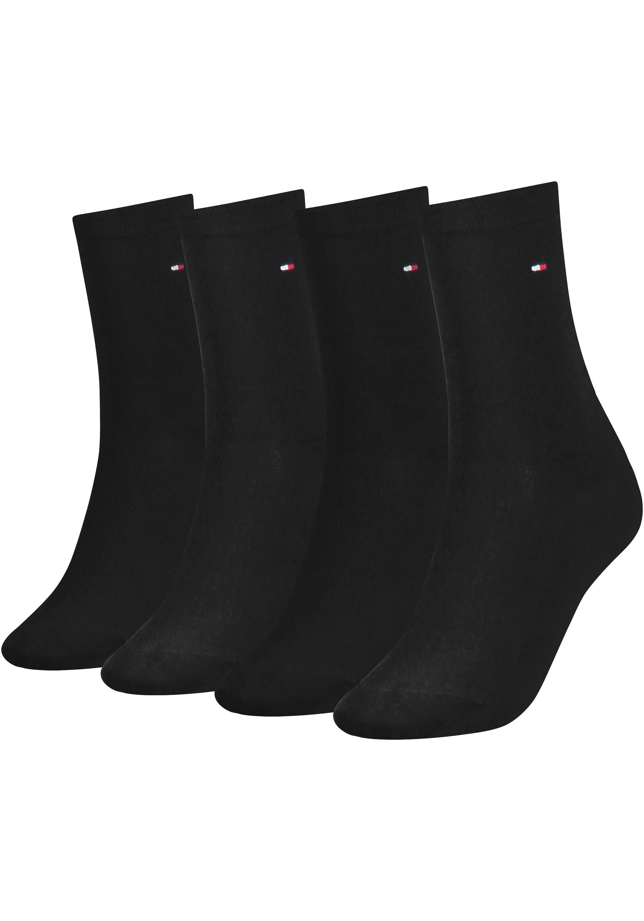 Tommy Hilfiger Socken "TH WOMEN 4P SOCK ECOM" 4 Stk. tlg. mit Logostickerei günstig online kaufen