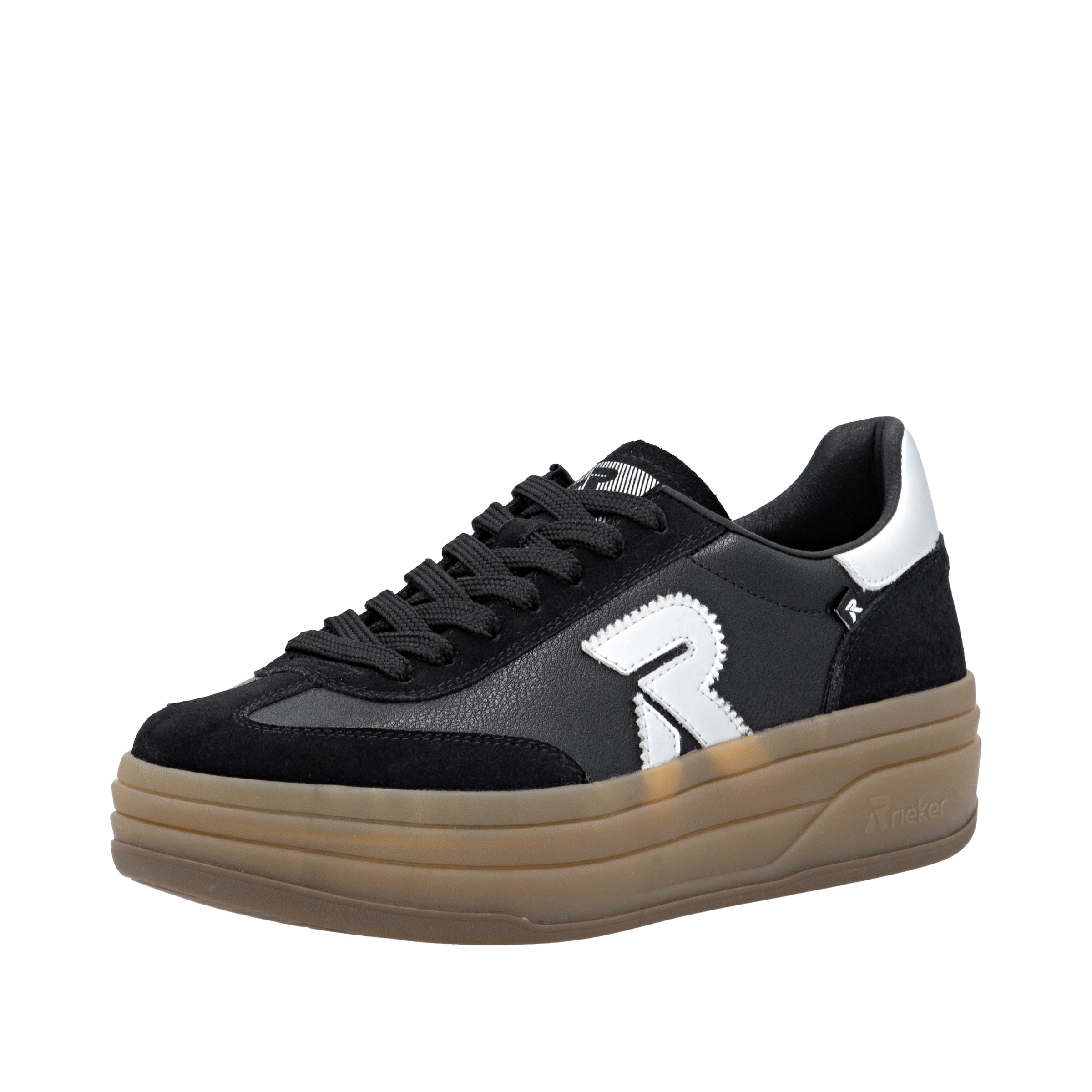 RIEKER Sport Plateausneaker "Swing2GO", Retro-Sneaker, Schnürschuh, Halbsch günstig online kaufen