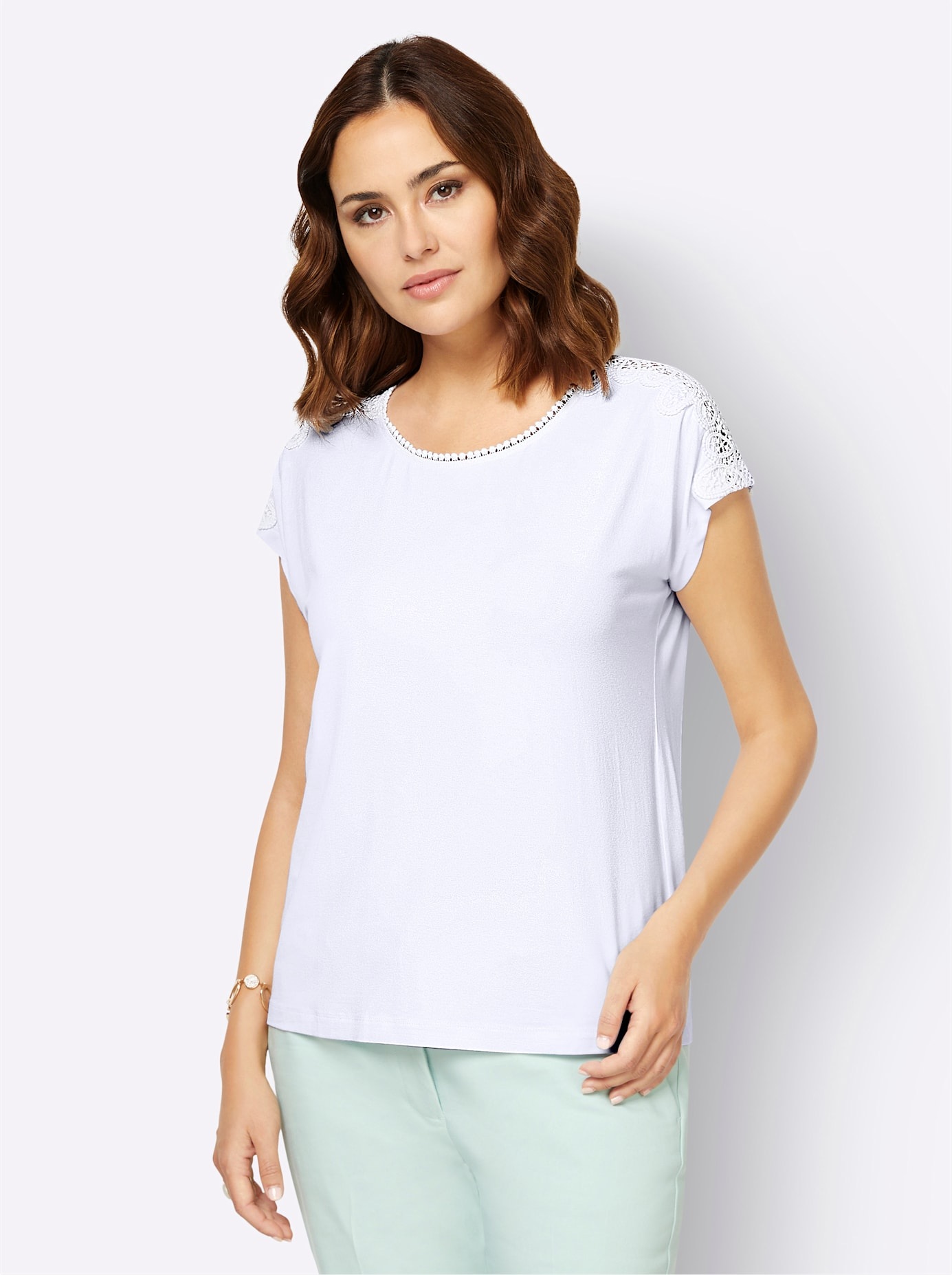 creation L Spitzenshirt "Shirt" 1 Stk. tlg. günstig online kaufen
