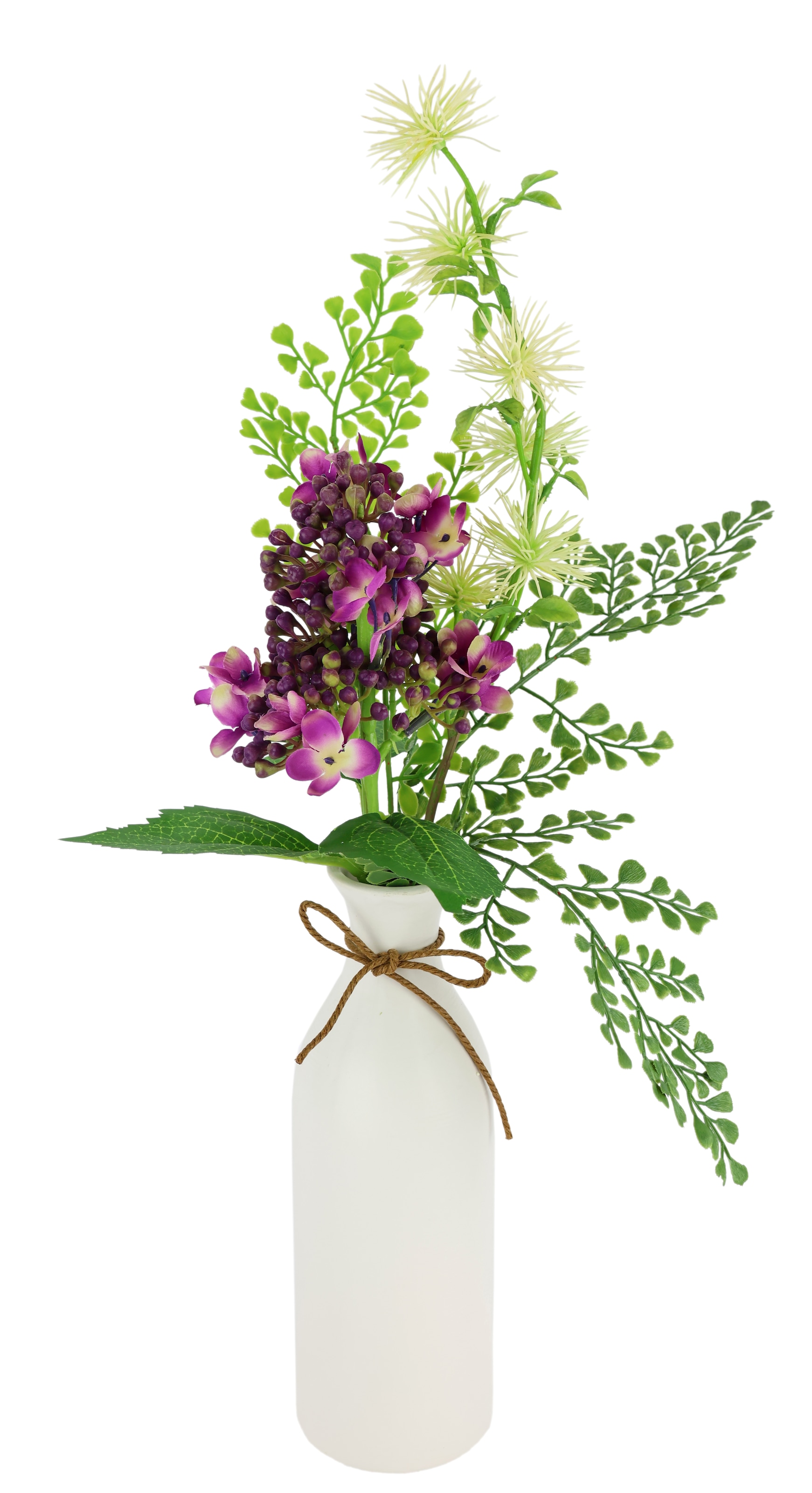 I.GE.A. Kunstblume "Arrangement Hortensie in Vase", Zaubernuss Farn Hochzei günstig online kaufen