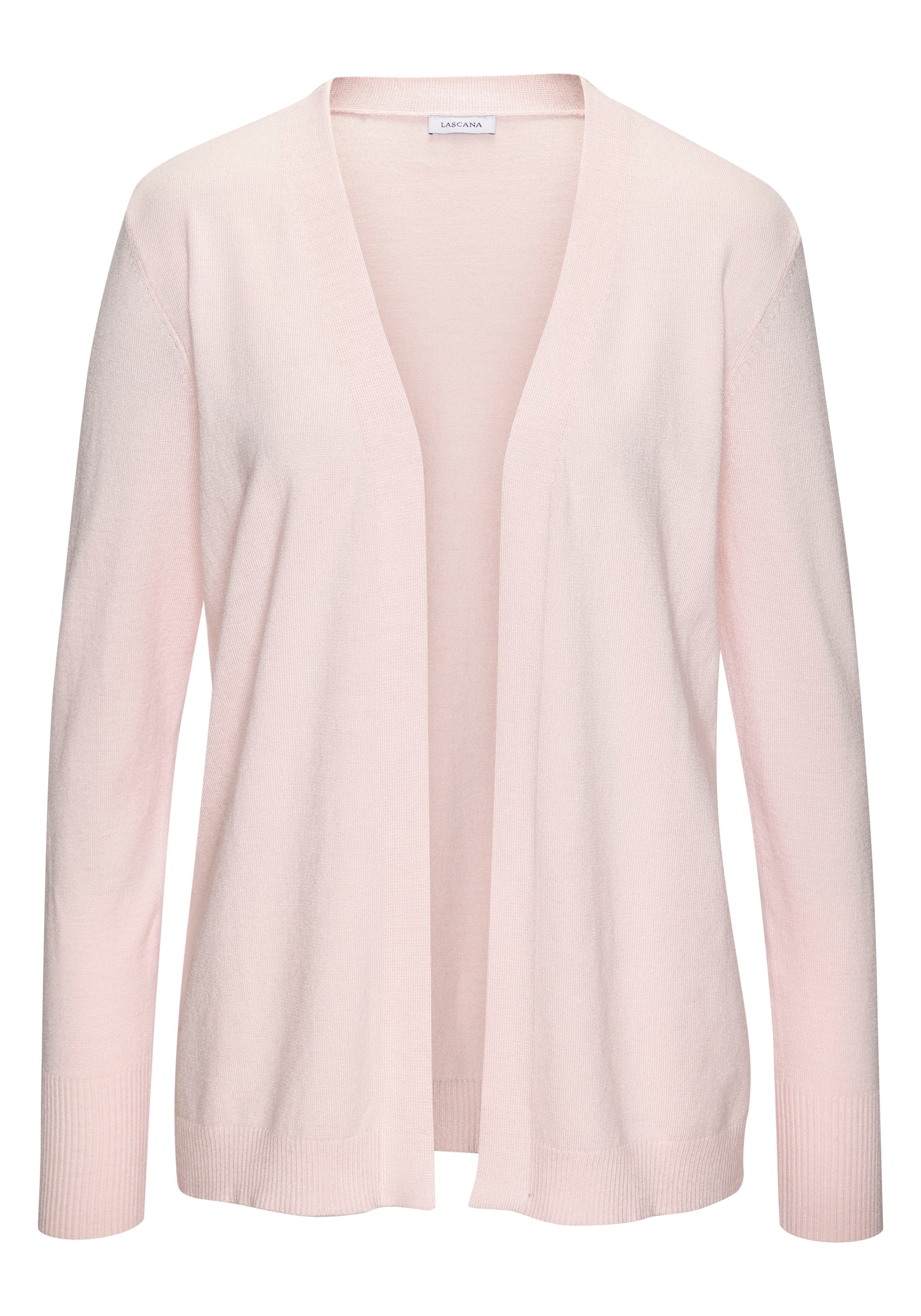 LASCANA Cardigan aus Feinstrick-Qualität, leichte Strickjacke, Basic günstig online kaufen